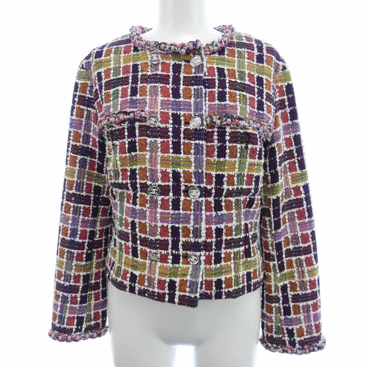 Chanel Chanel Chanel Collarless Jacket Others Outerwear P75234V66763 DUTY FREE for USA Size ONE SIZE - 1 Thumbnail