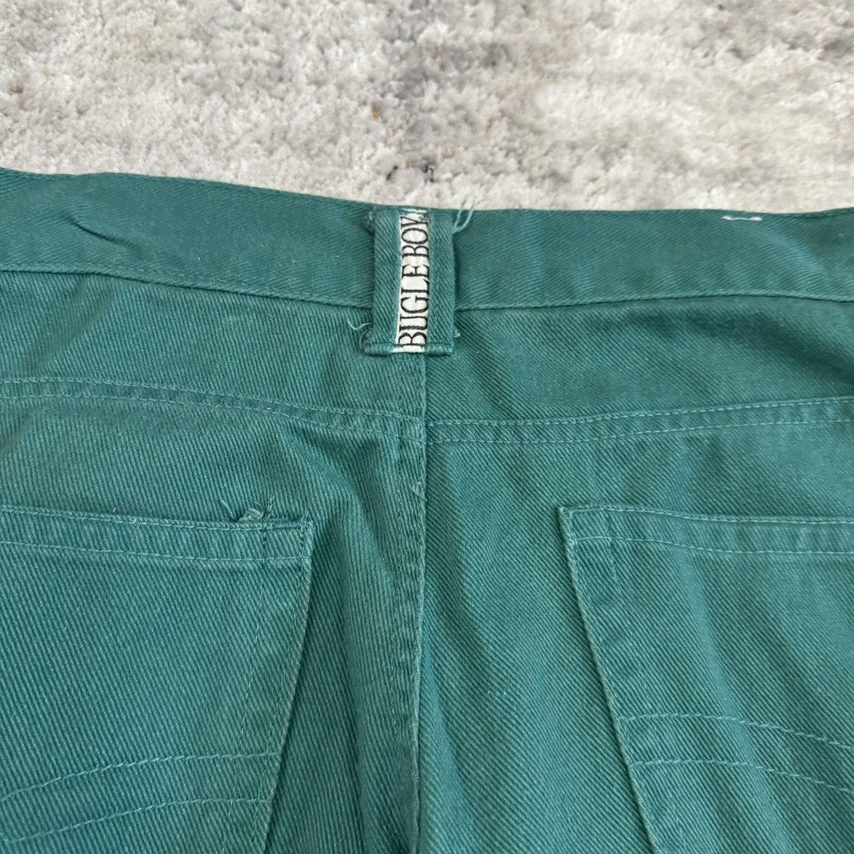 Bugle Boy × JNCO × Vintage Essential Vintage 90s Bugle boy surfwear baggy teal shorts Size US 34 / EU 50 - 2 Thumbnail