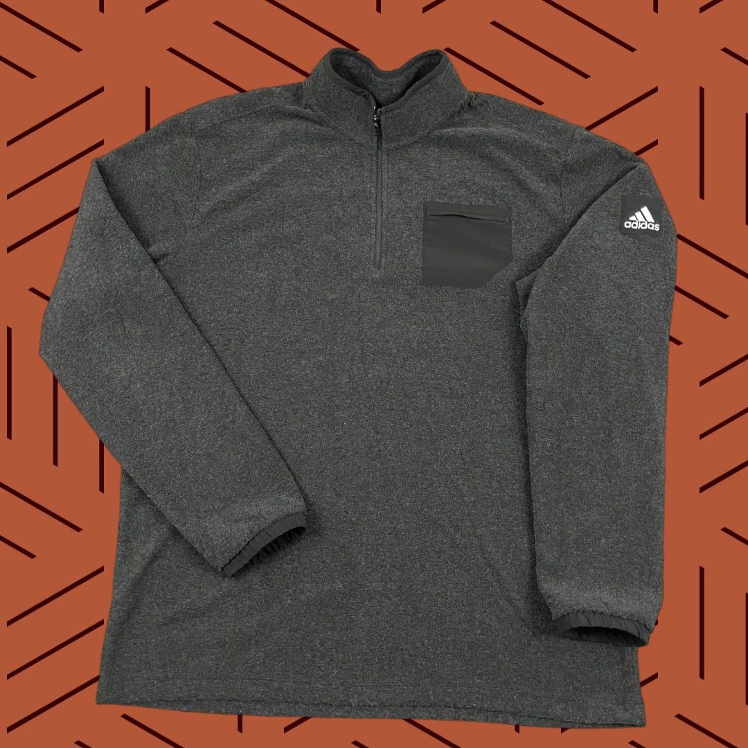 Adidas adidas Golf Sweater Pullover Mens XL Gray 1/4 Zip Casual Jacket Sports Outdoor Golf Mens XL Gray Size US XL / EU 56 / 4 - 1 Thumbnail