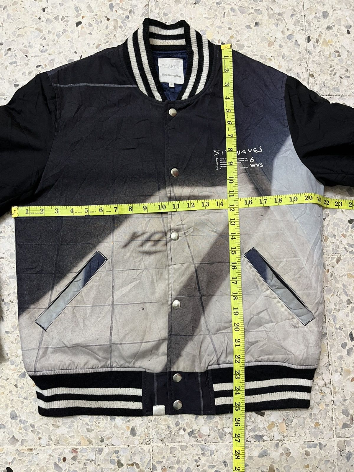 thisisneverthat RARE thisisneverthat x BEAKER "Six Waves" Varsity Jacket Size US S / EU 44-46 / 1 - 13 Thumbnail
