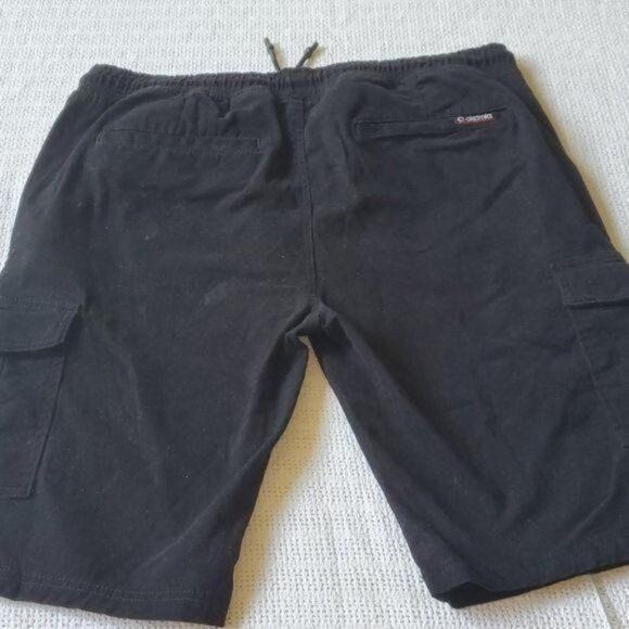 Akademiks Akademiks Cinched Zipper Pocketed Stretch Soft Black Cargo S Size US 35 - 4 Thumbnail