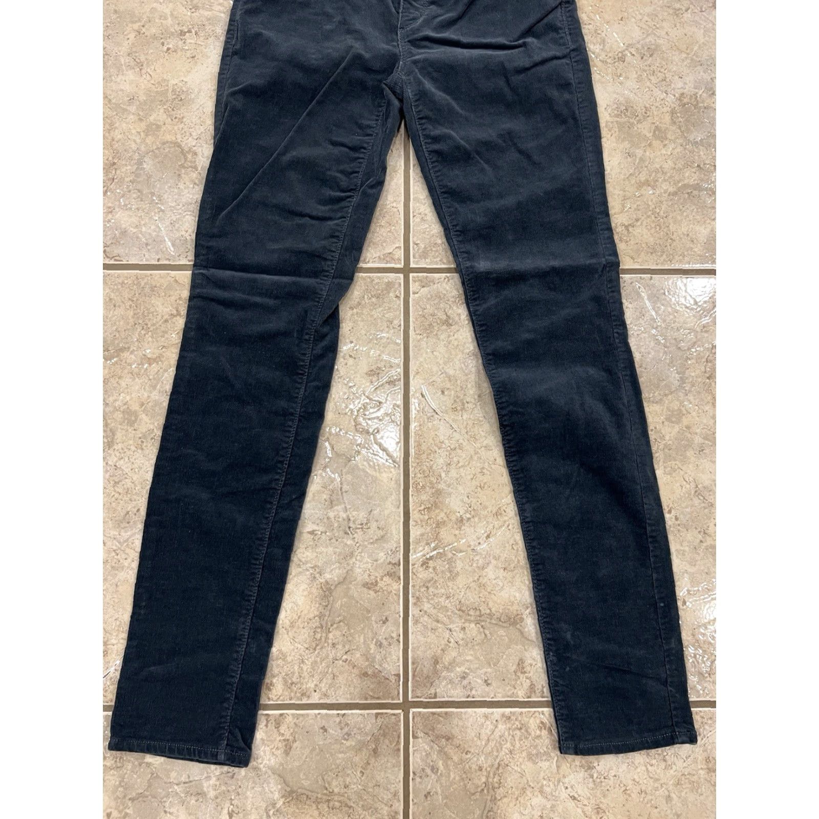 Ann Taylor Ann Taylor Loft Pants Womens 25/0 Corduroy Modern Skinny Deep Pacific Teal Pockets Size 42" / US 20 - 4 Thumbnail