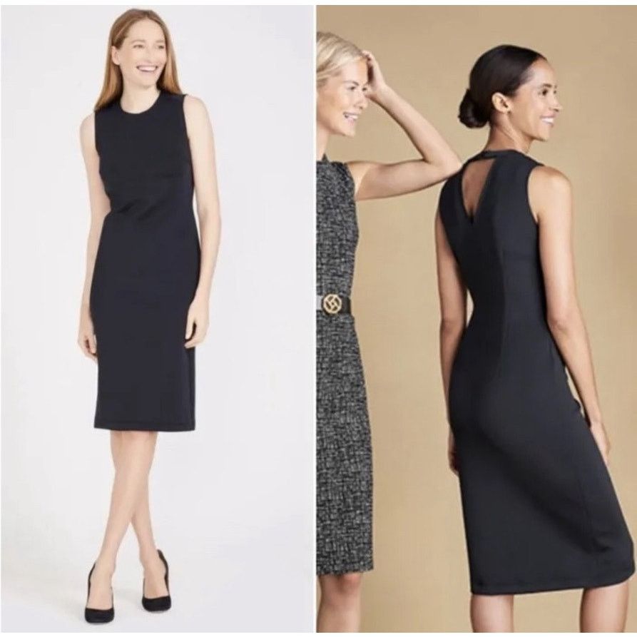 J.McLaughlin NWT J.McLaughlin Women's Small Barry Dress Black Sheath Size S / US 4 / IT 40 - 1 Thumbnail