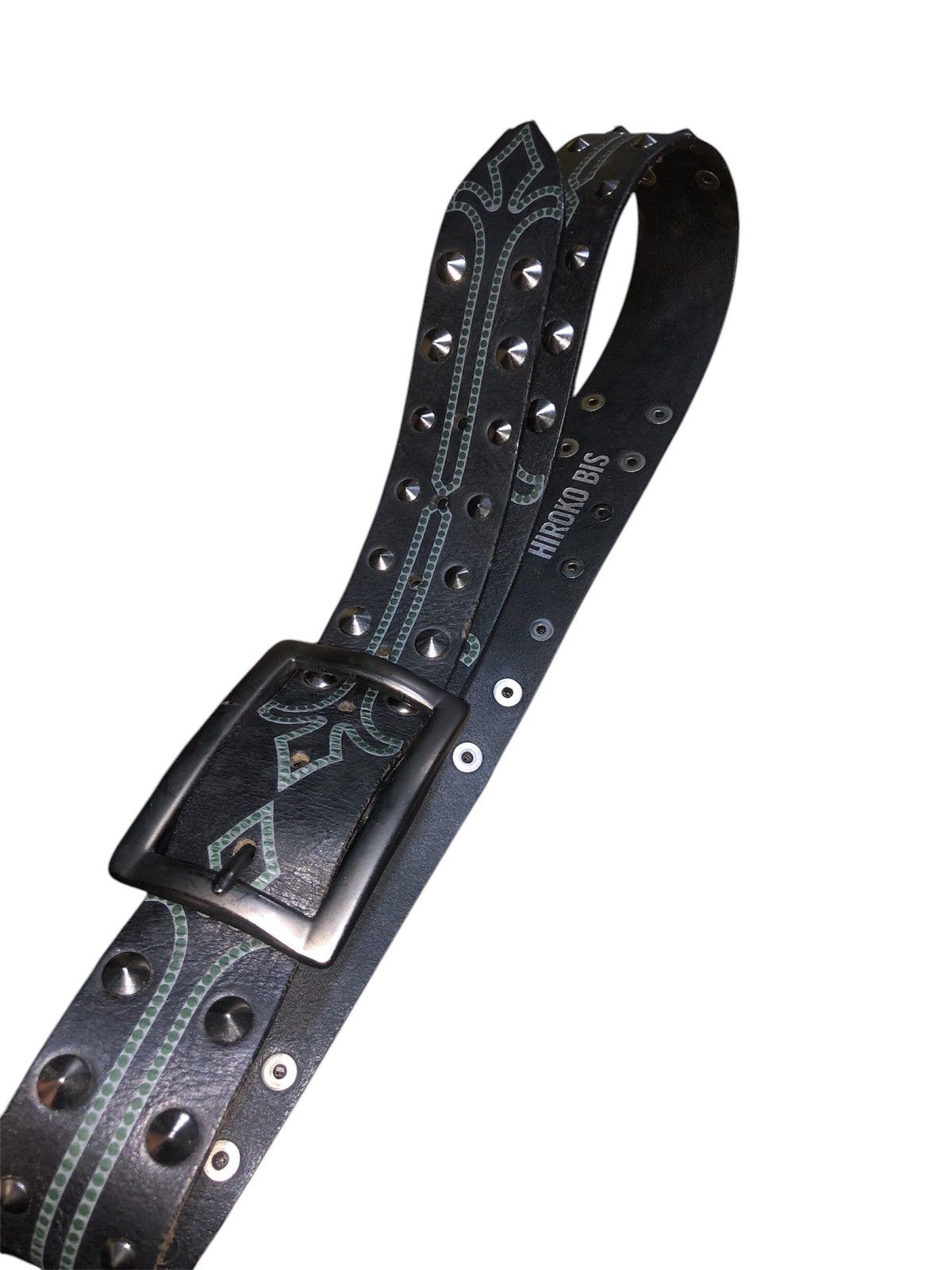 Designer × Japanese Brand × Vintage Leather Belt Hiroko Bis Japanese Brand Size 32 - 10 Thumbnail