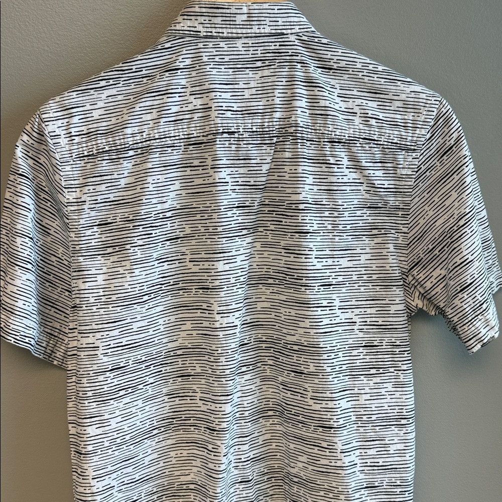 Topman Topman Classic Fit Shirt S Black White Pattern Cotton Short Size US S / EU 44-46 / 1 - 6 Thumbnail