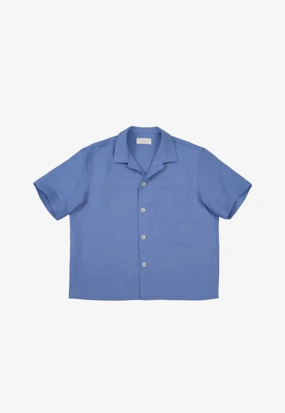 Pre-owned James Coward Cornflower Linen Shirt In Cornflower Blue