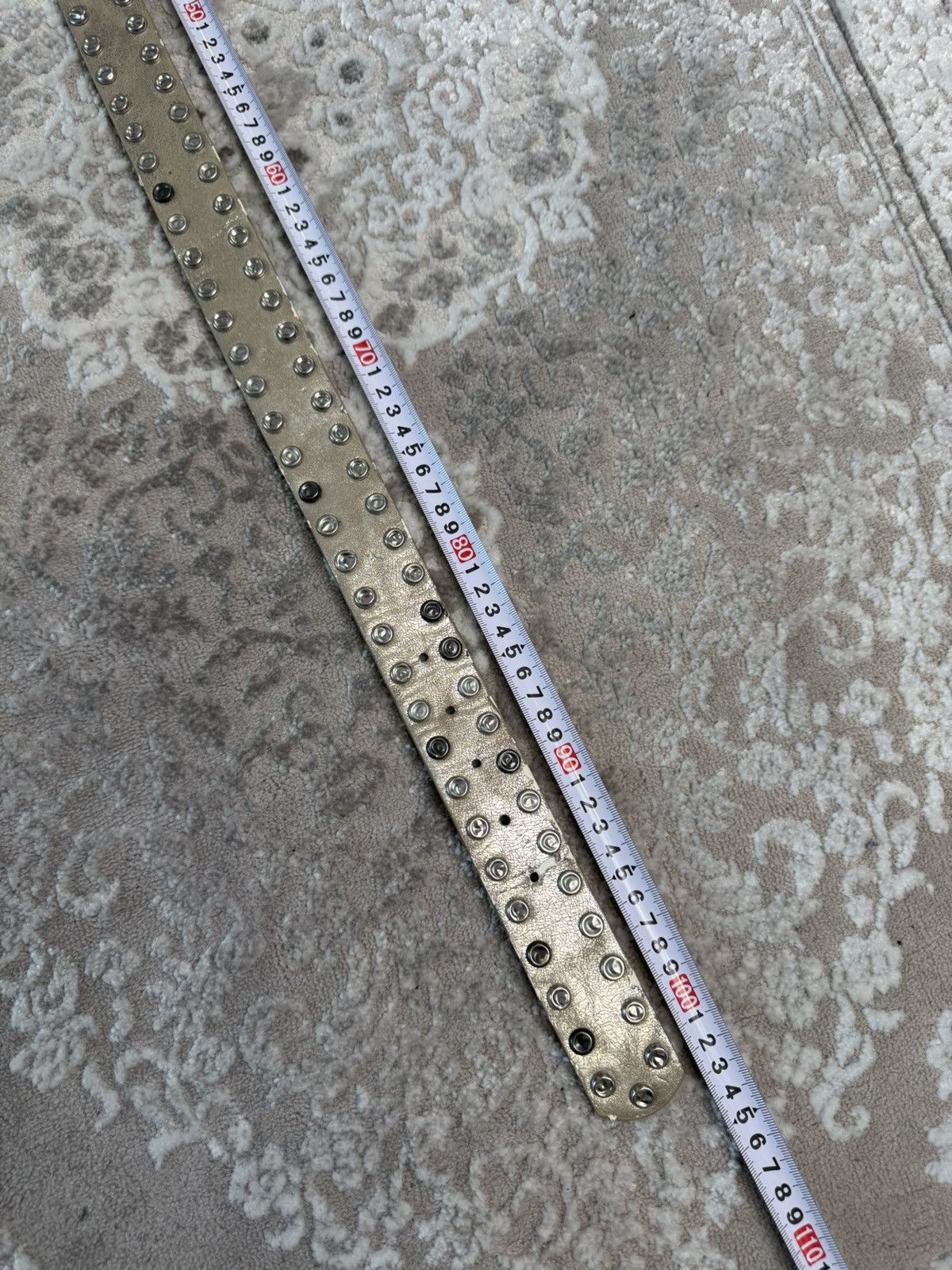 Japanese Brand 00ʼS NUMBER NINE STYLE JAPAN LEATHER Y2K BELT ARCHIVE BLACK Size ONE SIZE - 3 Thumbnail