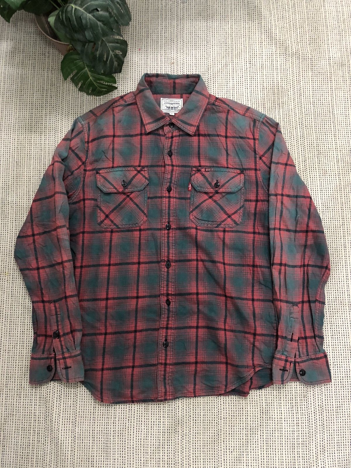 Levi's × Vintage VINTAGE LEVI’ FLANNEL SHIRT GRUNGE STYLE Size US L / EU 52-54 / 3 - 2 Thumbnail