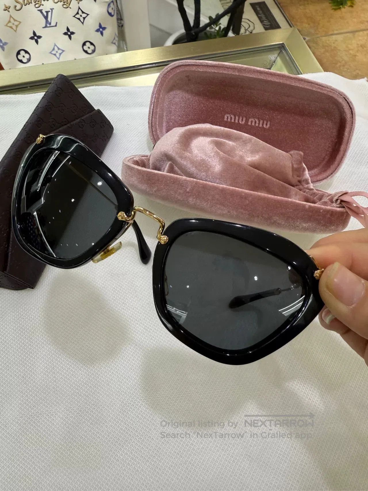 Miu Miu Miumiu Cat Eye Sunglasses. Size ONE SIZE - 2 Thumbnail