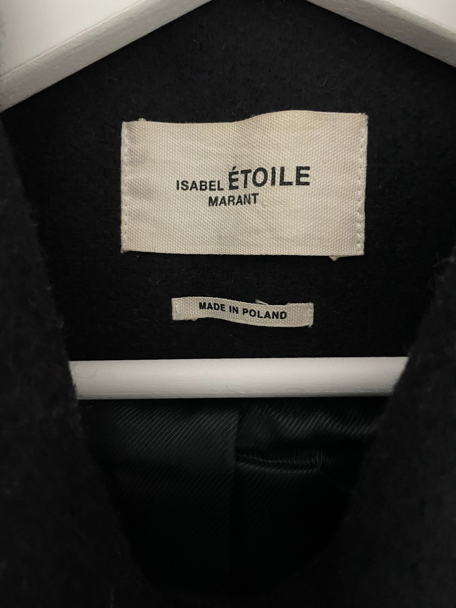 Isabel Marant Etoile black wool peacoat Size S / US 4 / IT 40 - 3 Thumbnail