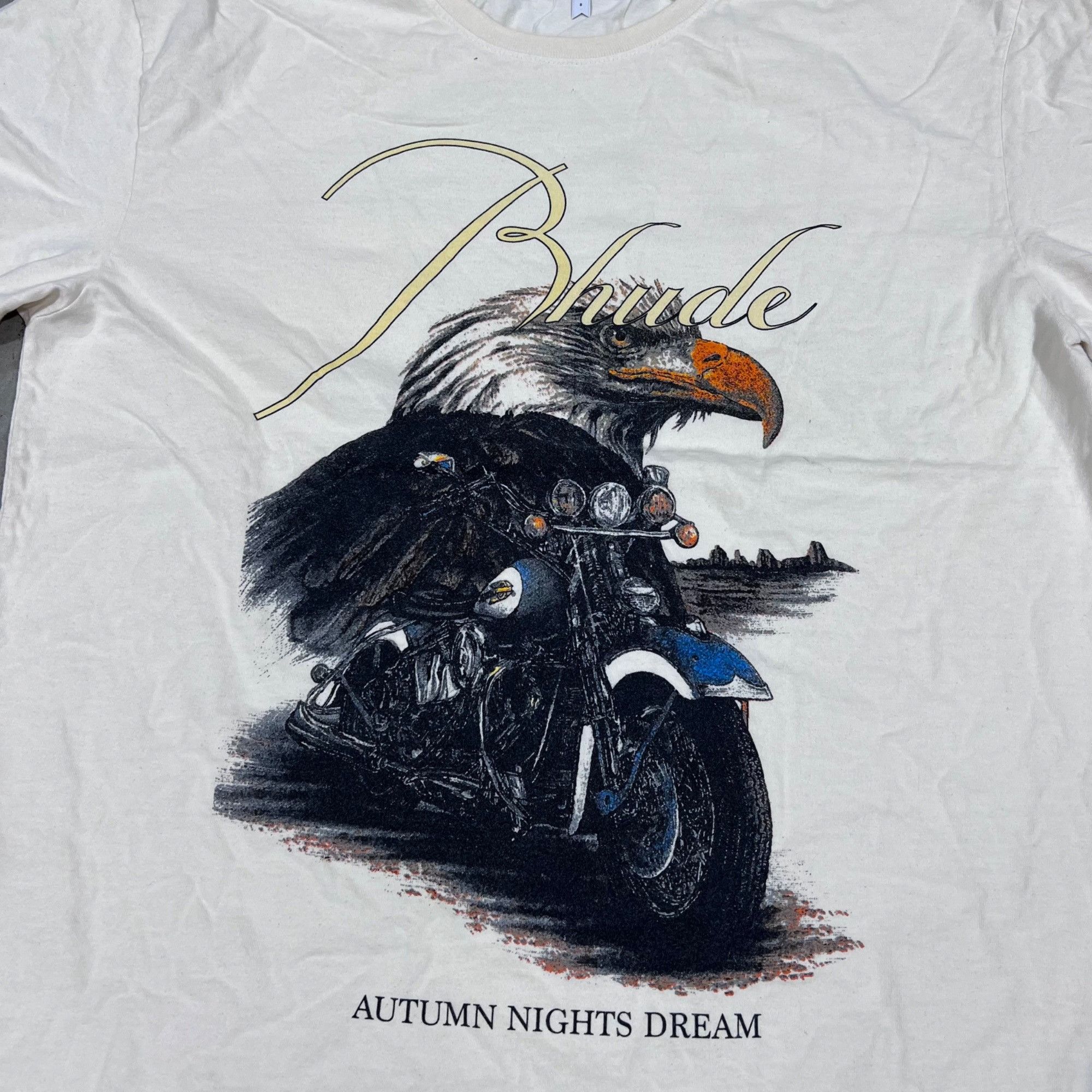 Rhude NEW RHUDE EAGLE DREAM TEE IN IVORY SZ SMALL Size US S / EU 44-46 / 1 - 5 Thumbnail