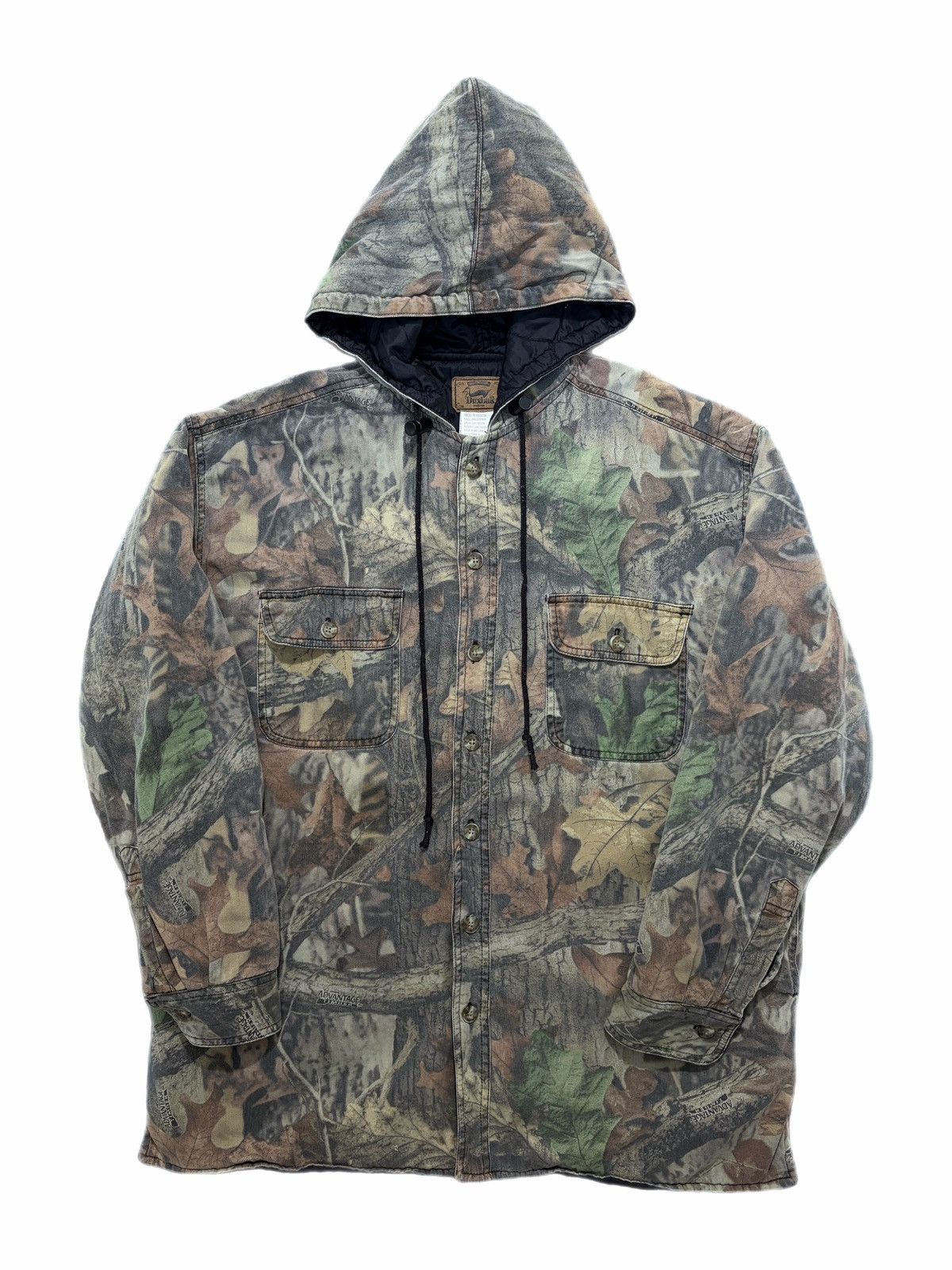 Vintage Duxbak Advantage Timber Jacket Camo Hooded Quilted Hunting Size US M / EU 48-50 / 2 - 1 Thumbnail