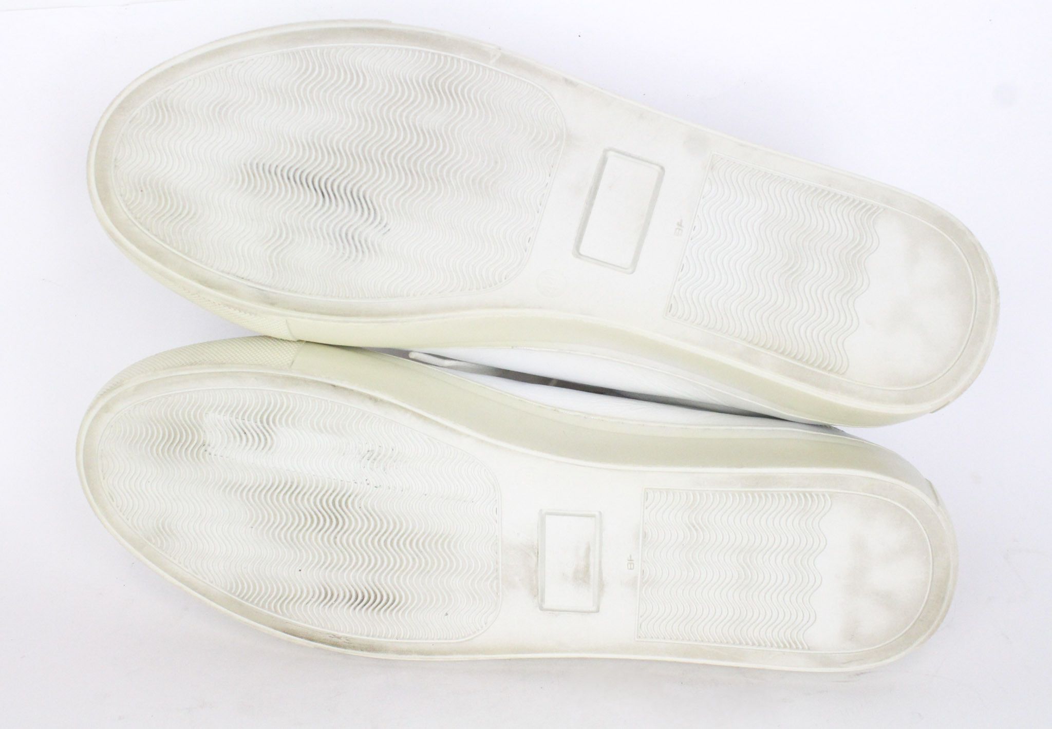 Suitsupply EU44 White Leather Laced Low-Top 72587 Size US 11 / EU 44 - 7 Thumbnail
