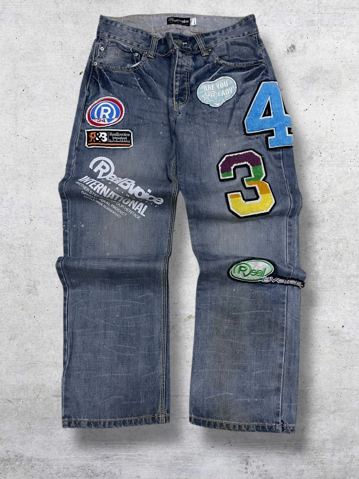 Japanese Brand VINTAGE REAL BVOICE JAPAN DESIGNER 90S OG STREETWEAR PATCH Size US 32 / EU 48 - 1 Thumbnail