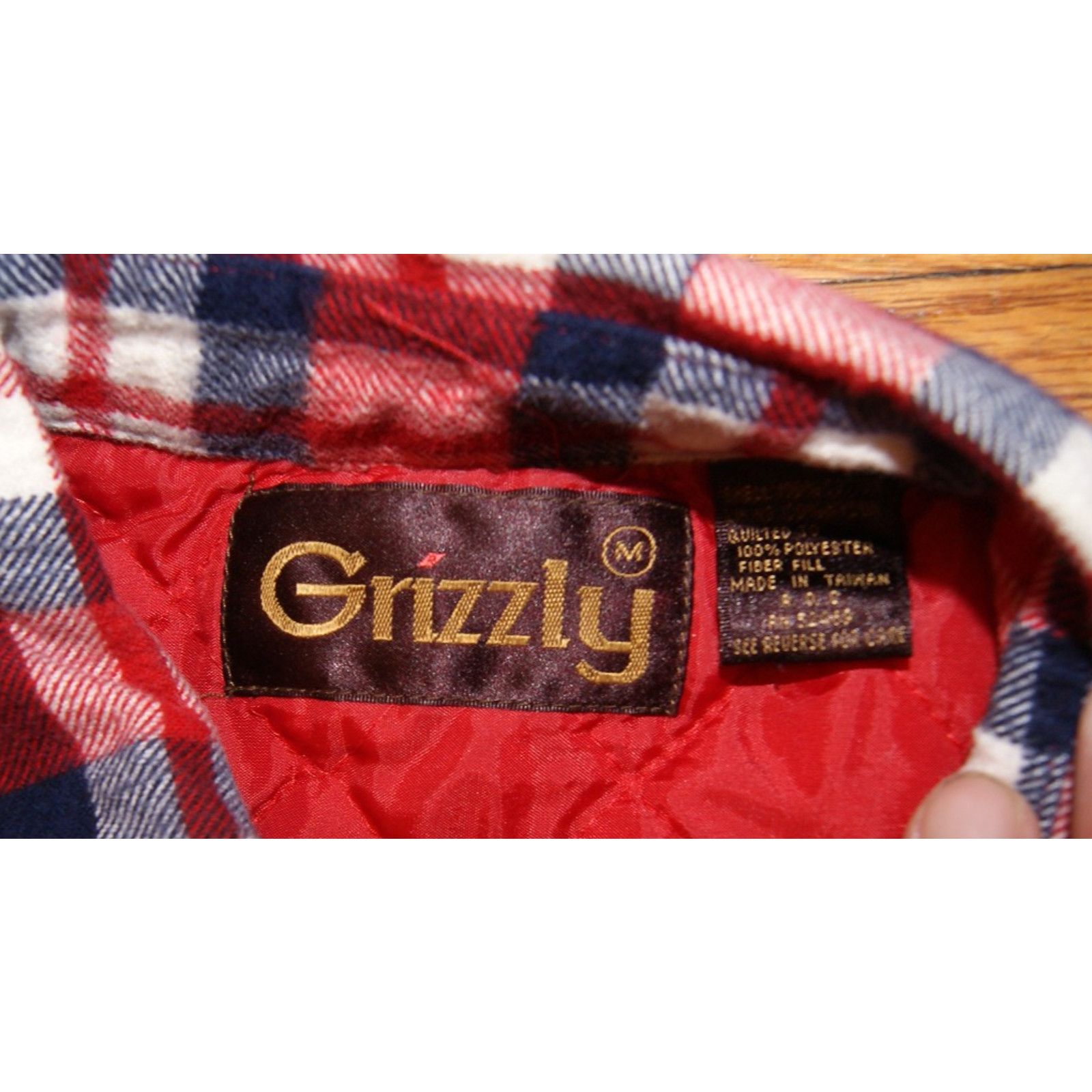 Vintage Vtg Grizzly Jacket Mens M Lined Lumberjack Flannel Shirt Size US M / EU 48-50 / 2 - 2 Thumbnail