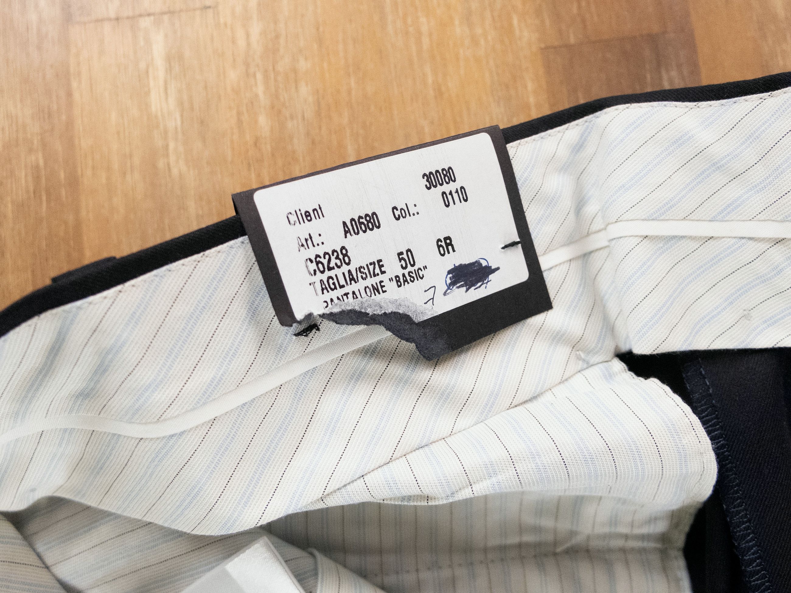 Caruso CARUSO navy blue wool dress pants trousers 34 / 50 Size US 34 / EU 50 - 5 Thumbnail
