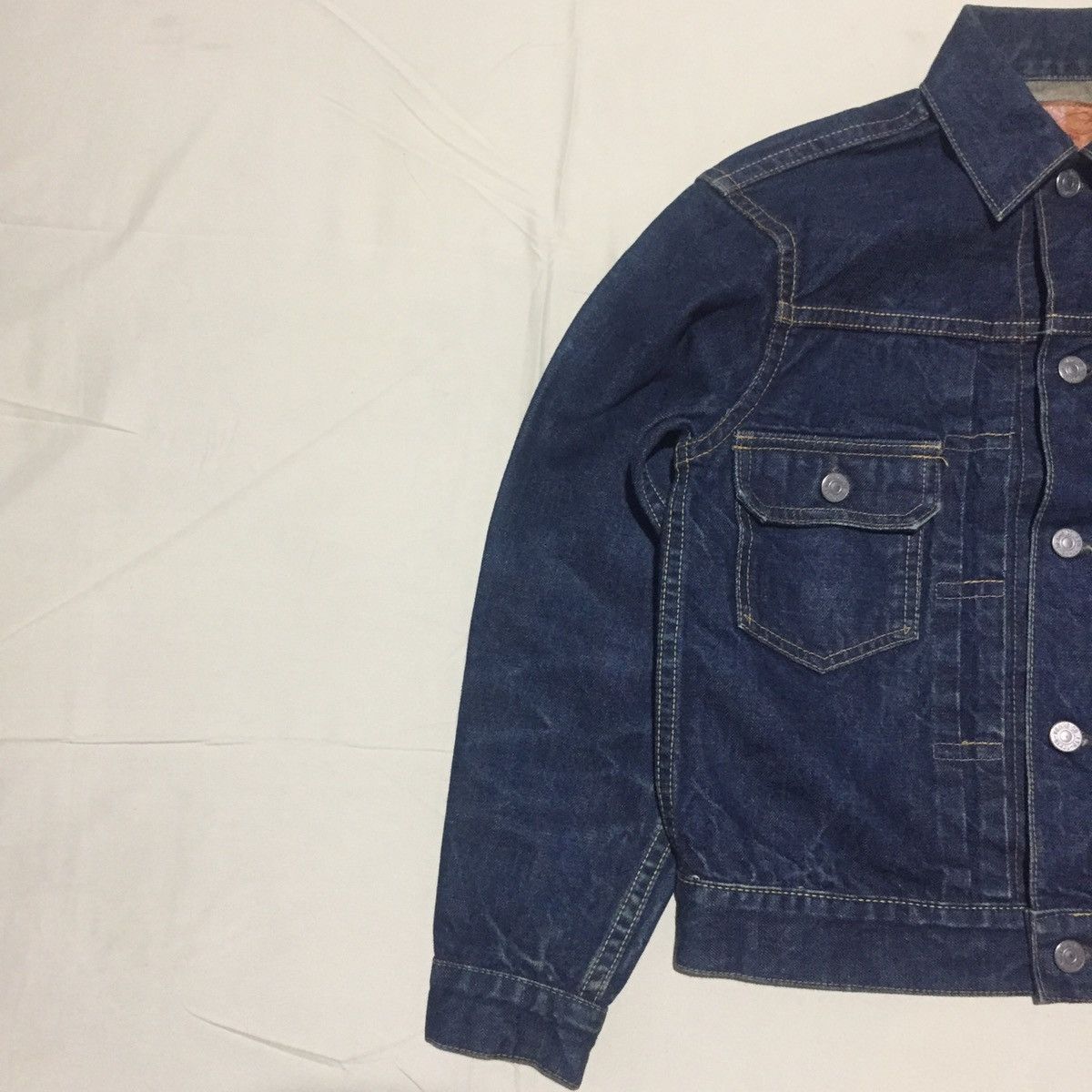Beams Plus Vintage Beams Boy Selvedge Honeycomb Tyep 2 Denim Jacket Size US S / EU 44-46 / 1 - 3 Thumbnail
