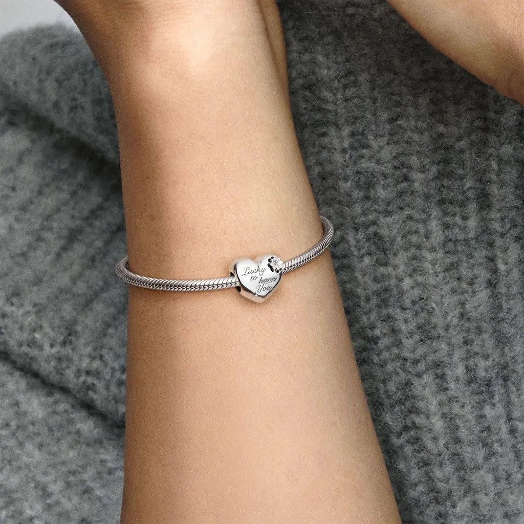 pandora Pandora MOM lucky to have you heart and clover charm Size ONE SIZE - 1 Thumbnail