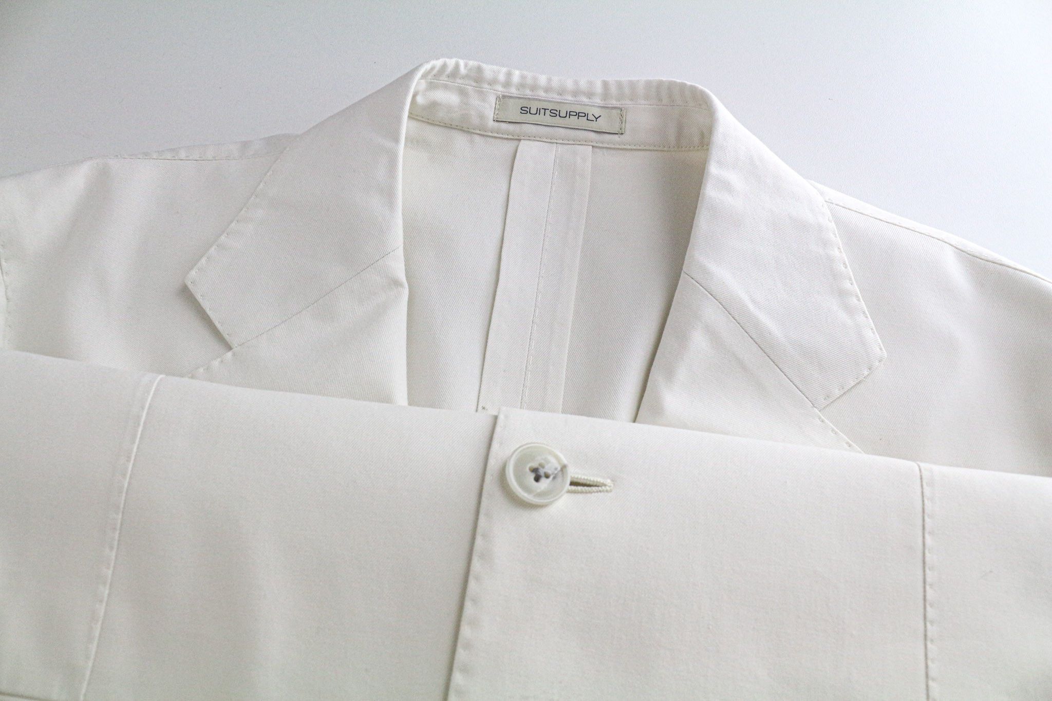 Suitsupply HAVANA UK40R Off-White Slim Cotton 2 Piece Suit 73522 Size 40R - 7 Thumbnail