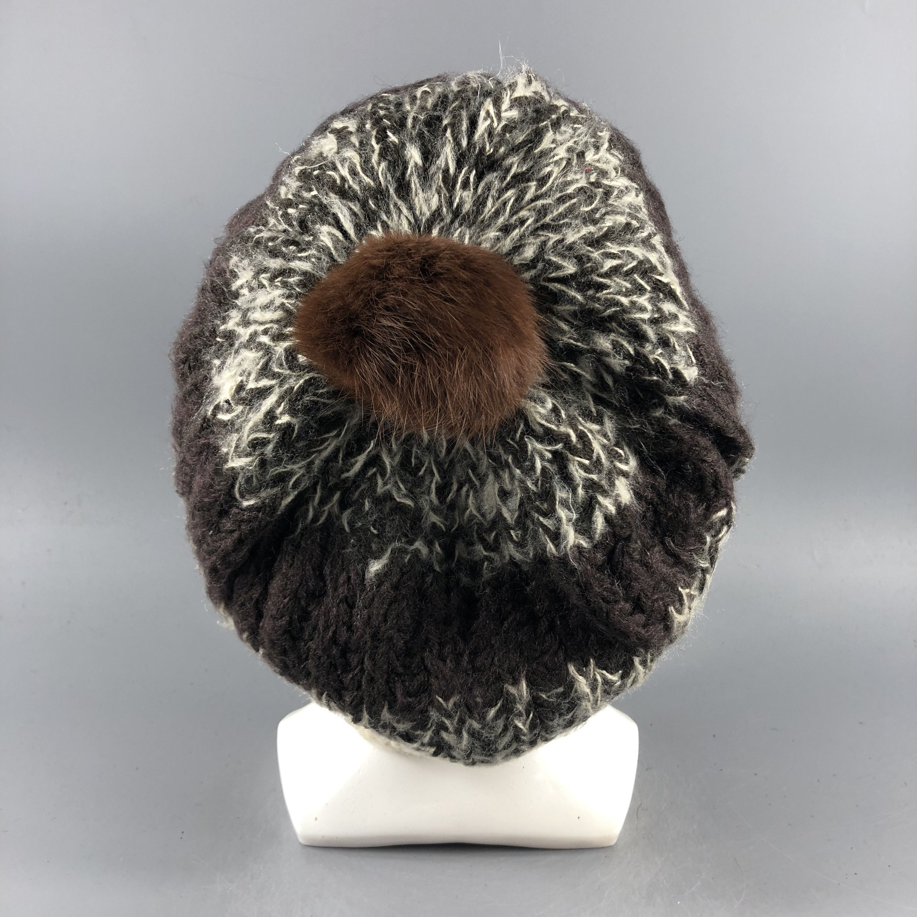 Japanese Brand × Vintage Pompom Knit Beanie Snow Hat Snow Cap -D116 Size ONE SIZE - 2 Thumbnail