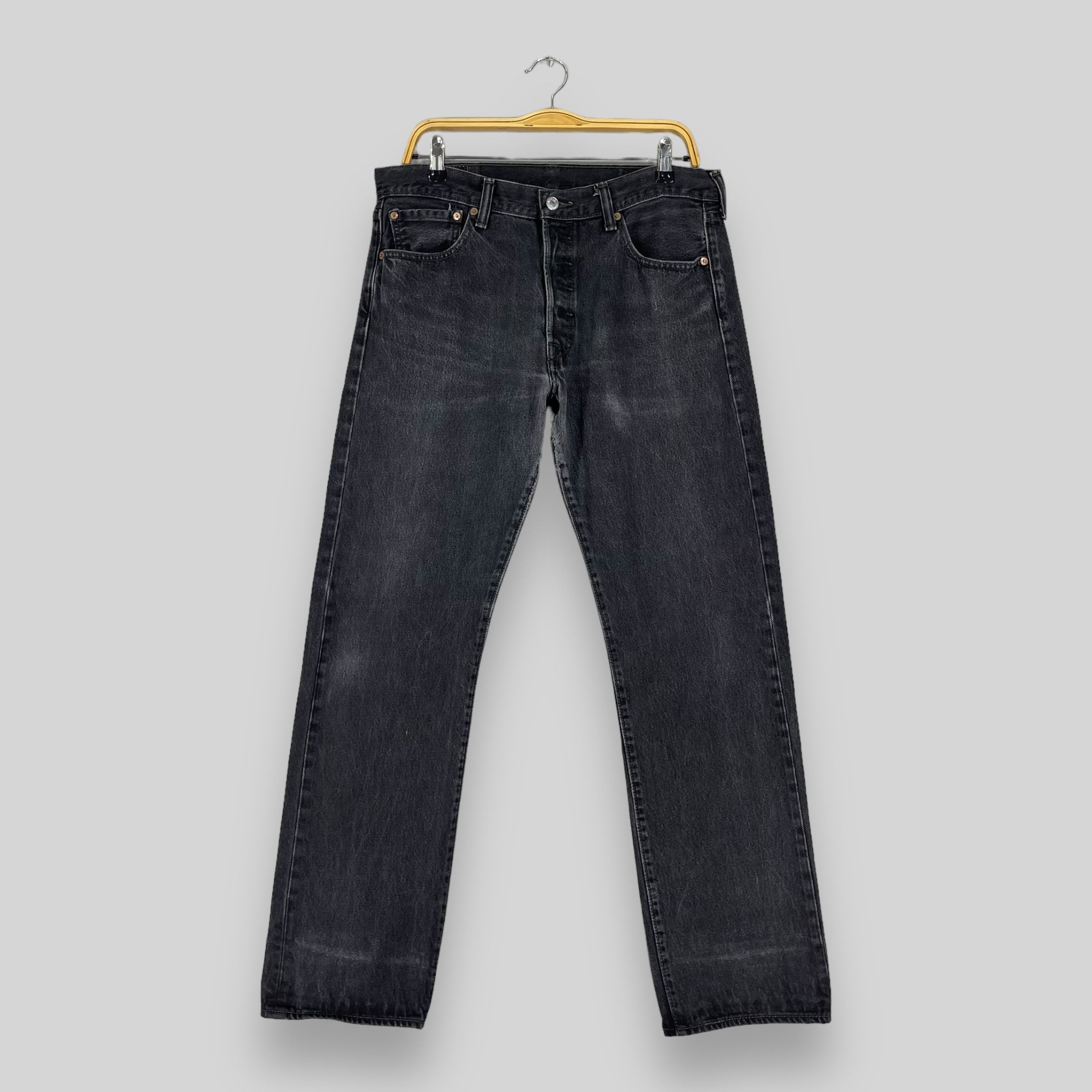 Levi's × Vintage Vintage Distressed Levis 501 Button Fly Reinforced Jeans Size US 34 / EU 50 - 1 Thumbnail