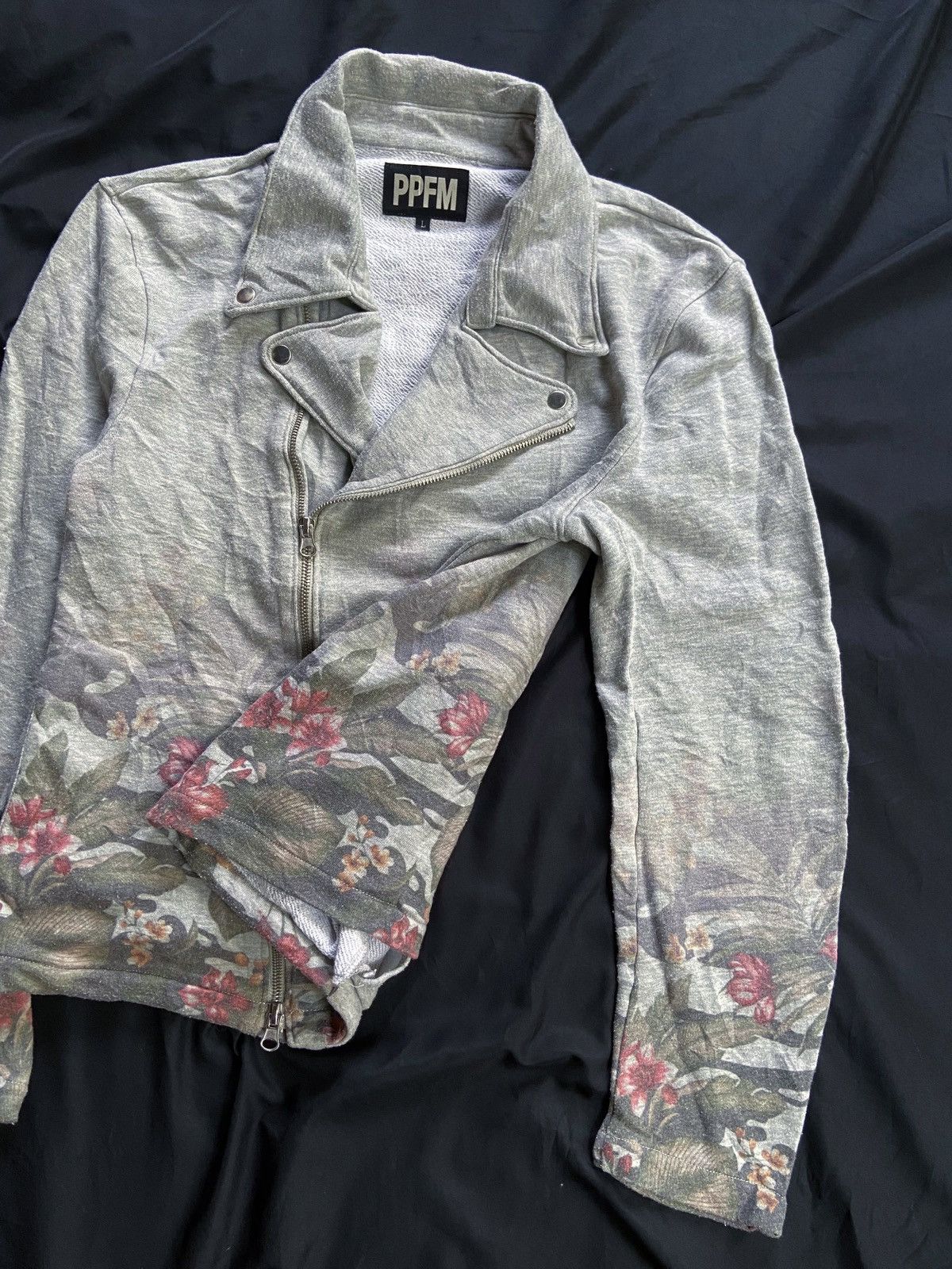 PPFM PPFM FLOWERS ASYMMETRICAL ZIP JACKET Size US M / EU 48-50 / 2 - 4 Thumbnail