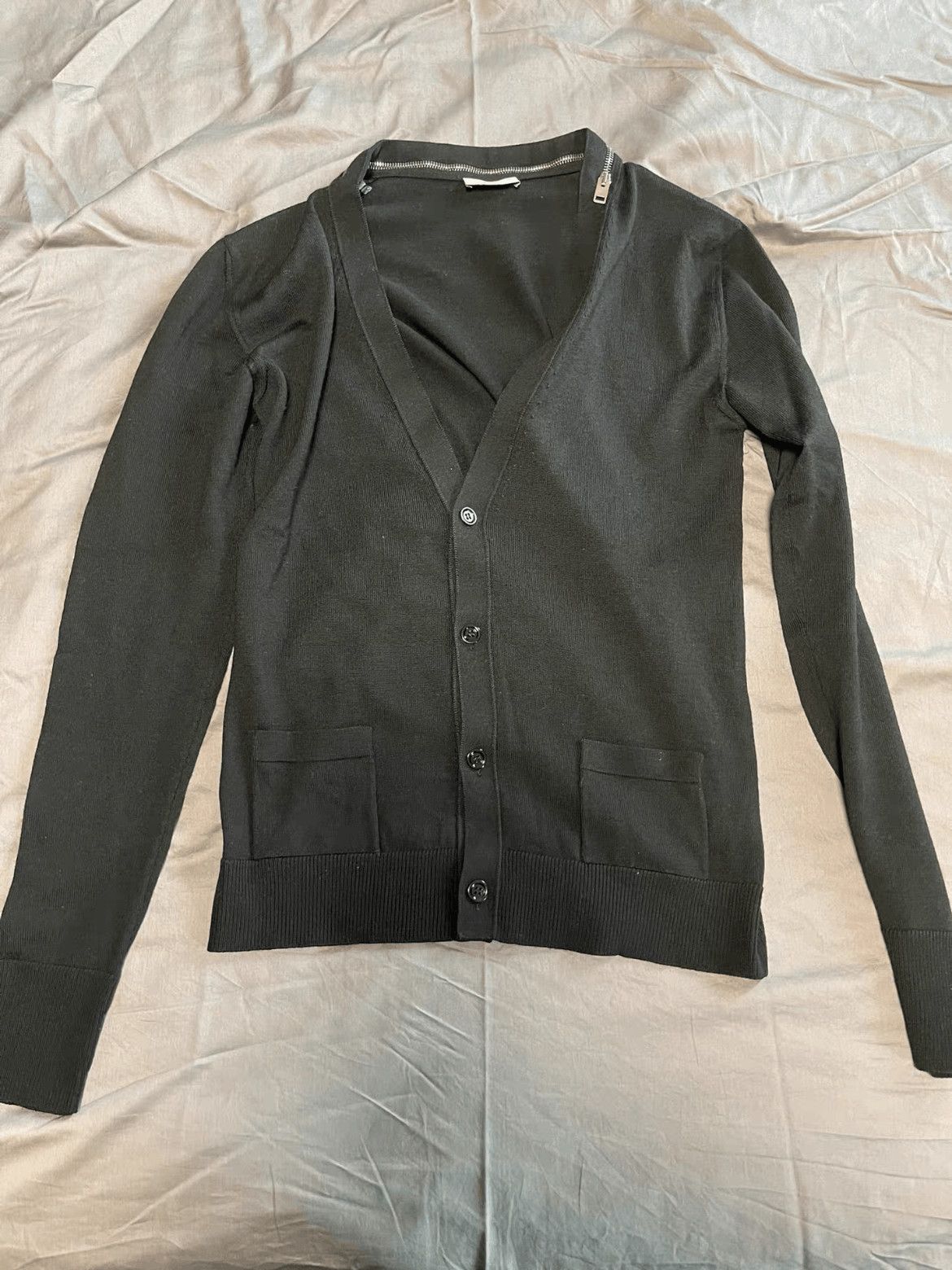 Dior Dior Homme 04AW Neck Zipper Knitwear Cardigan Size US XS / EU 42 / 0 - 1 Thumbnail