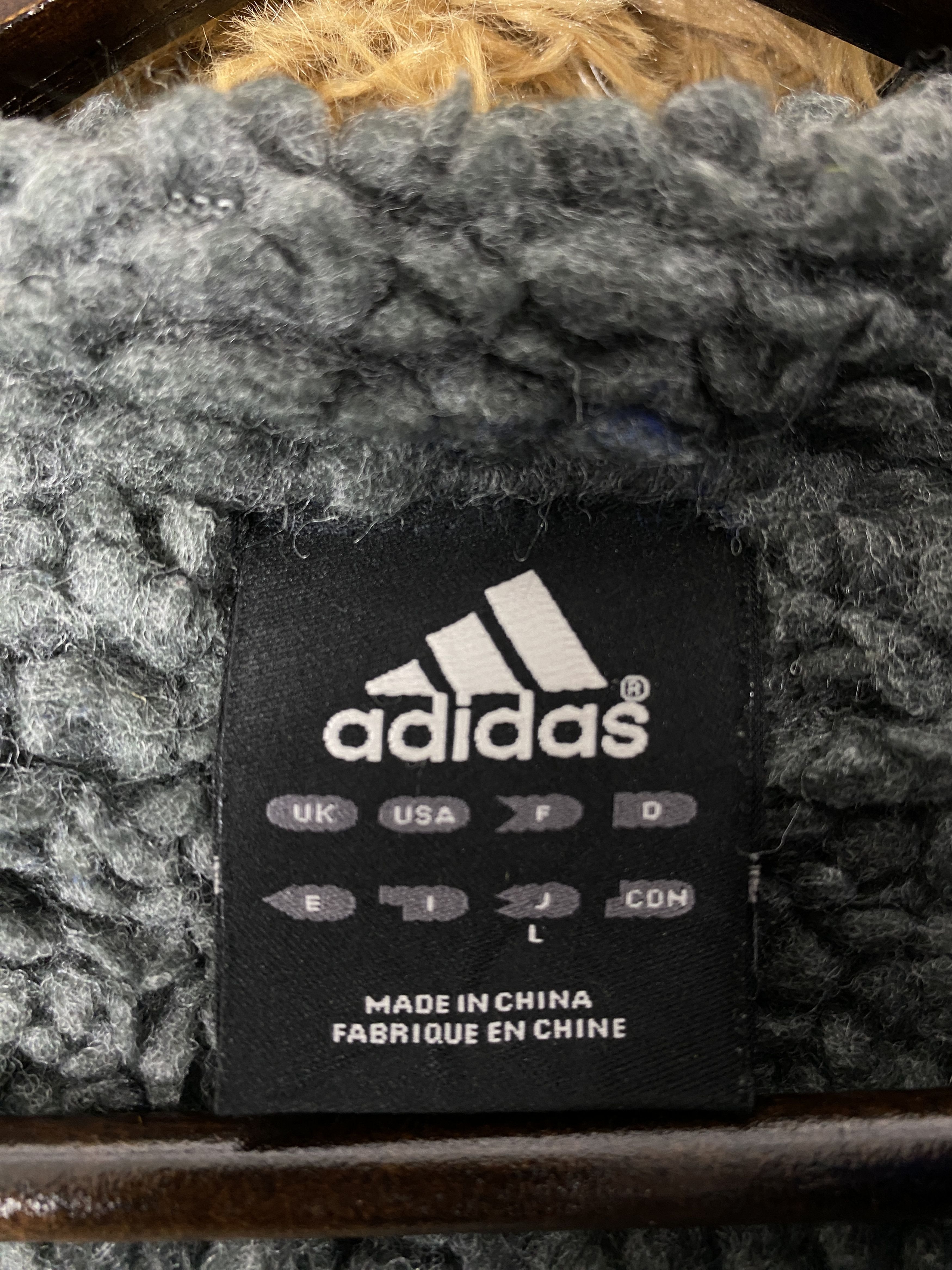Adidas Vintage Adidas Hoodie Sherpa Lining Long Jacket J2177 Size US L / EU 52-54 / 3 - 10 Thumbnail