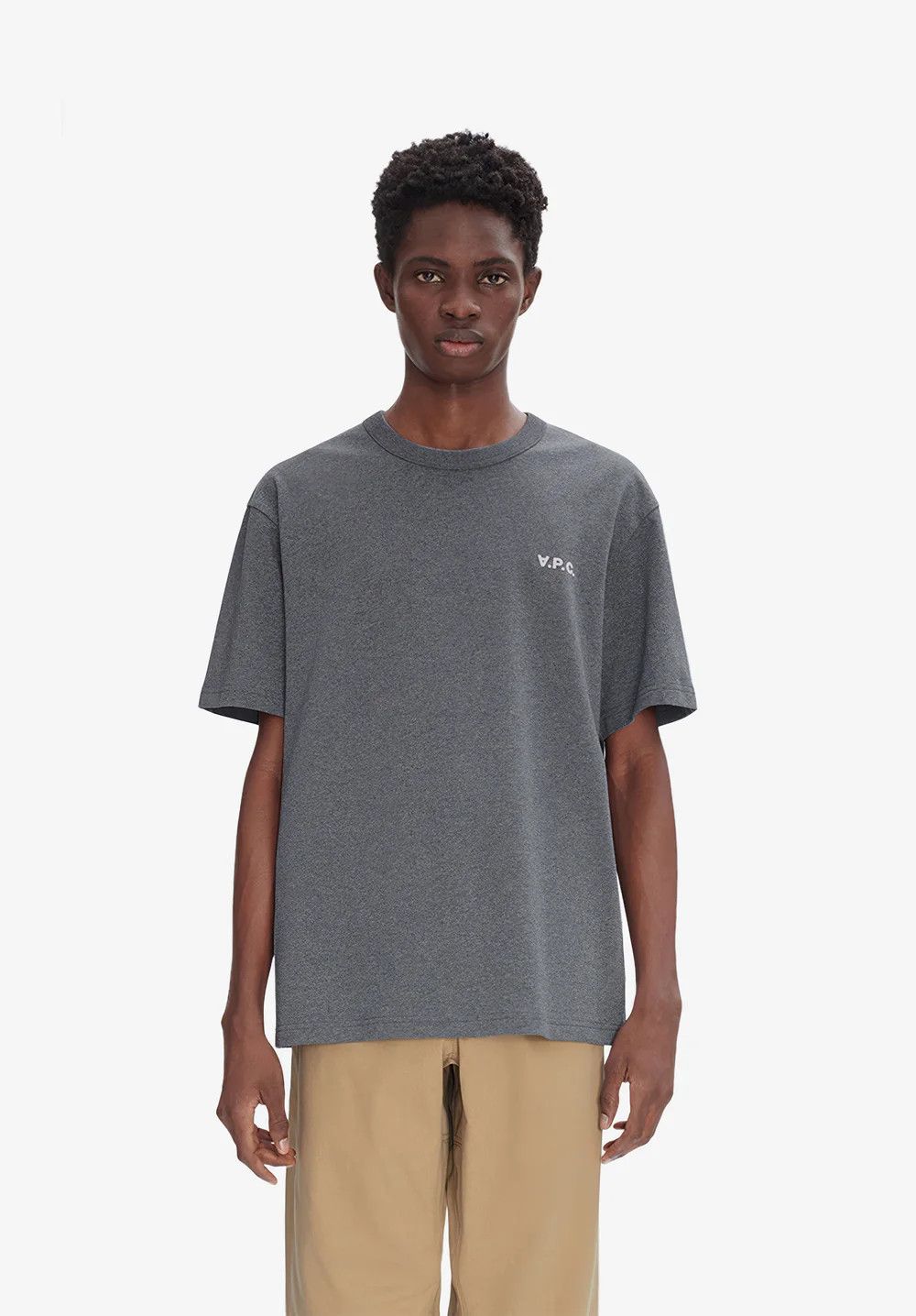 A.P.C. o1mle1125 Boxy Petit VPC T-Shirt in Gray Size US S / EU 44-46 / 1 - 2 Thumbnail