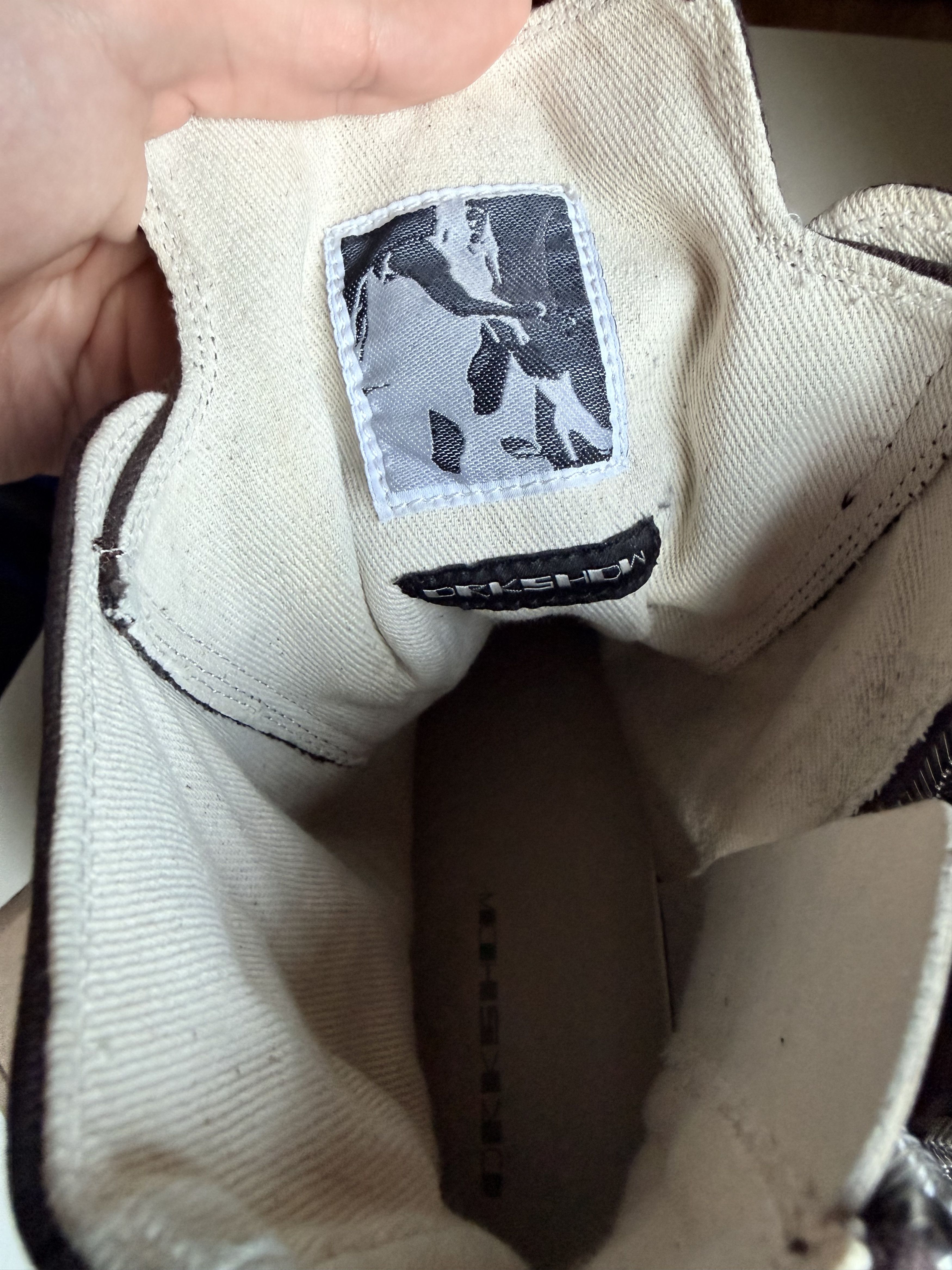 Rick Owens Drkshdw DRKSHDW FW25 ABSTRACT RAMONES Size US 12 / EU 45 - 6 Thumbnail