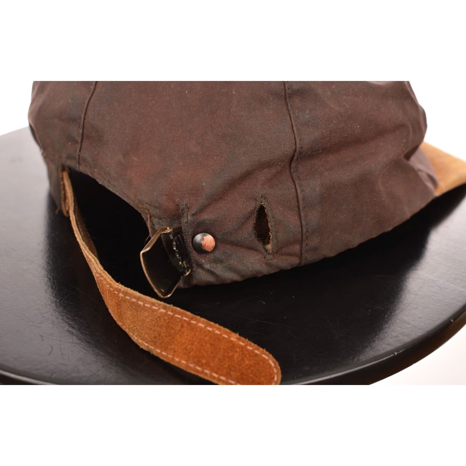 Barbour Barbour Wax Cotton Suede Cap Men One Size Made in England Brown Baseball Cap OS 0075 Size ONE SIZE - 6 Thumbnail