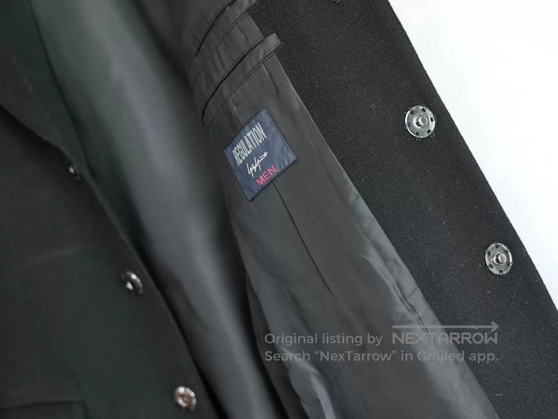 Yohji Yamamoto yohji yamamoto cashmere coat with snap buttons. Size US S / EU 44-46 / 1 - 8 Thumbnail