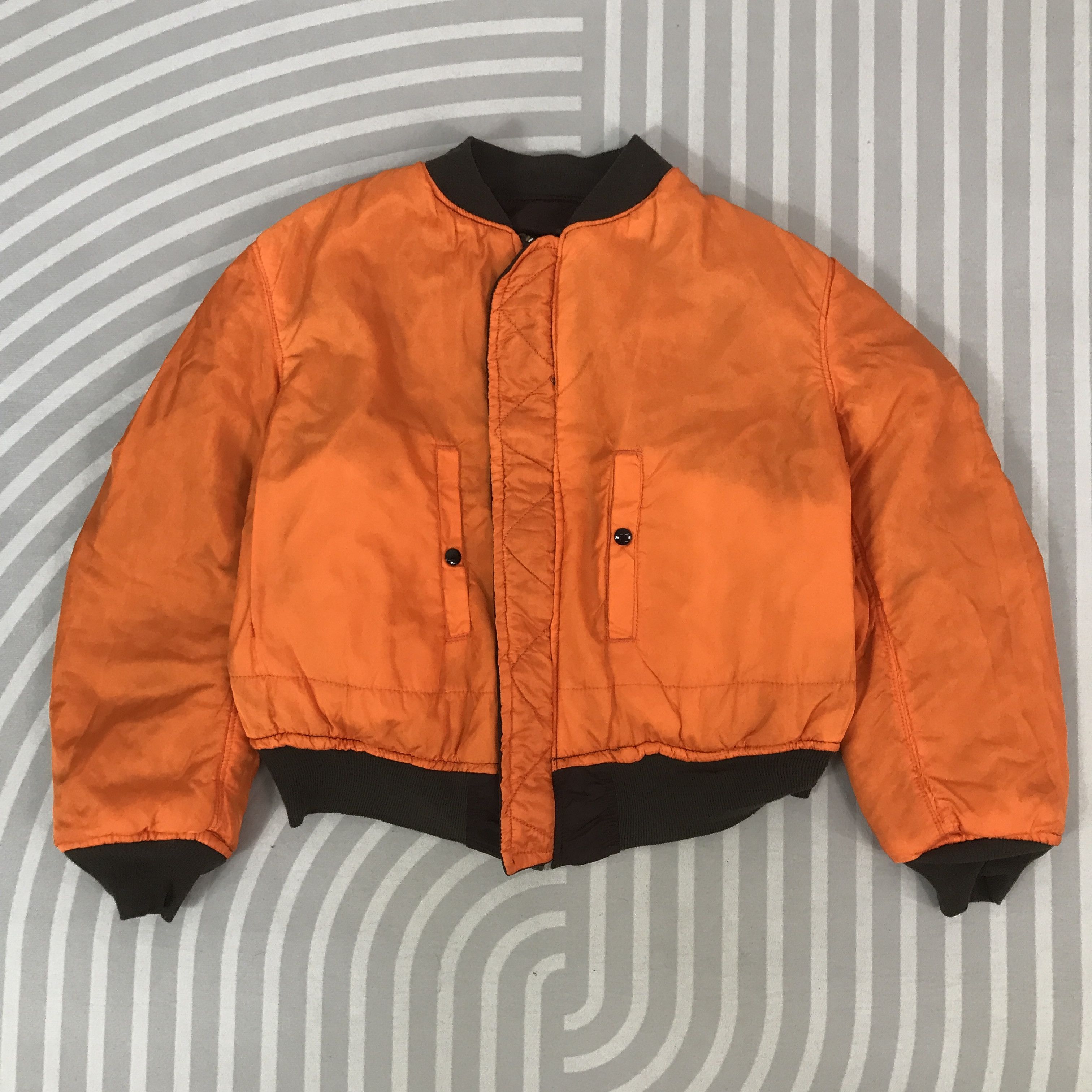 Alpha Industries Vintage Alpha Industries Ma-1 Bomber Brown Jacket Size US L / EU 52-54 / 3 - 3 Thumbnail