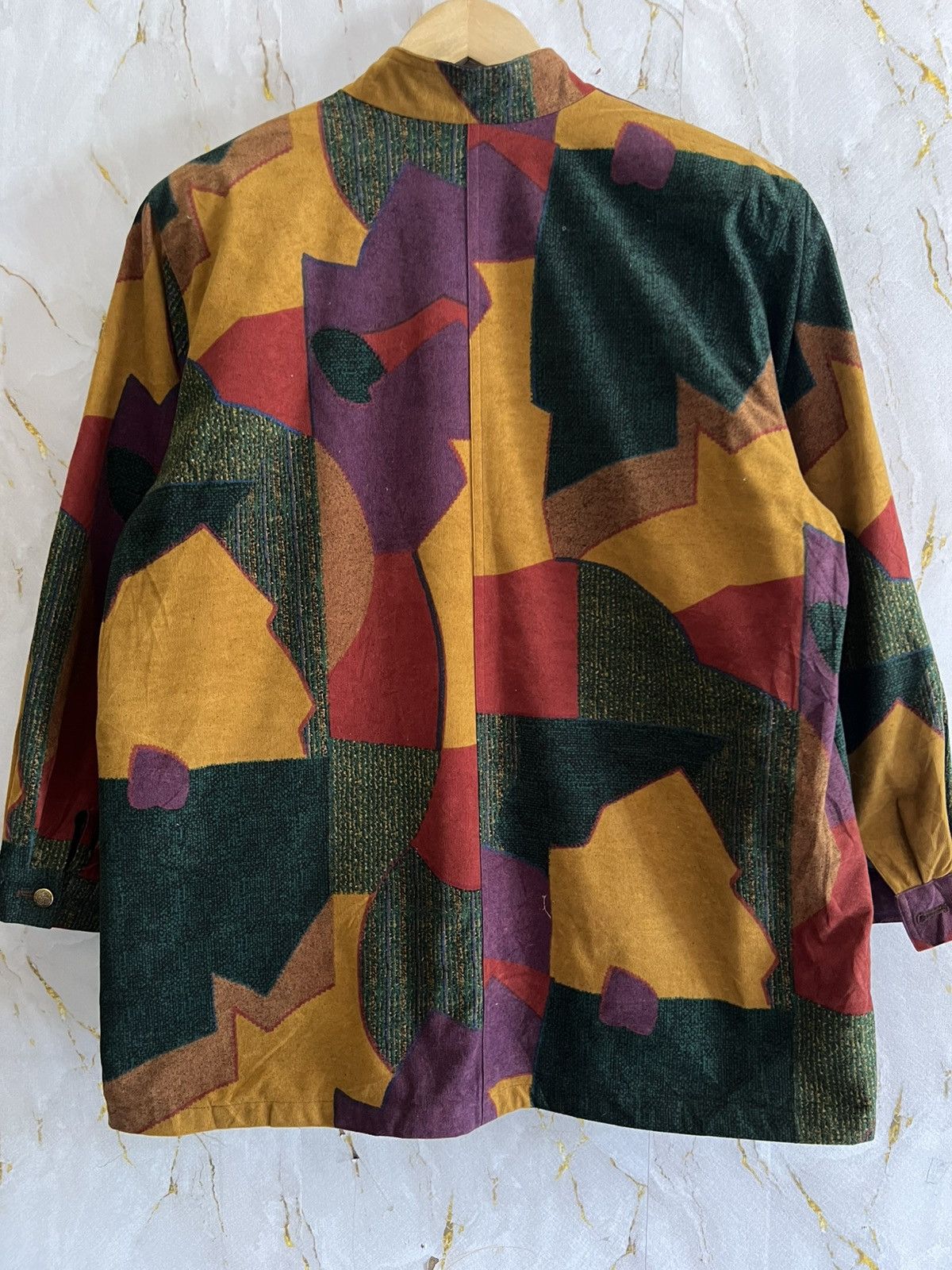 Japanese Brand Vintage 80s 90s Japanese Patchwork Abstract Jacket Size US L / EU 52-54 / 3 - 2 Thumbnail