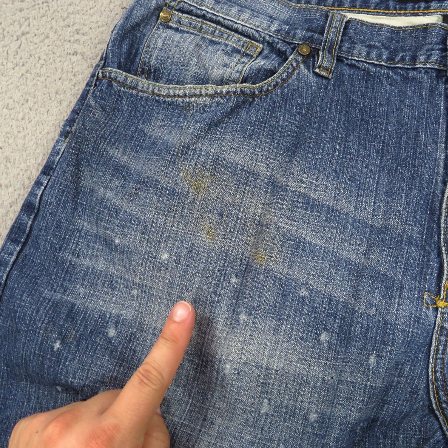 Sean John VINTAGE Sean John Jeans Baggy 38 Men 5-Pocket Denim 10" Leg Opening Wide-Leg Grunge 90s Y2K VTG 2000s Logo Embroidered Blue Size US 38 / EU 54 - 7 Thumbnail