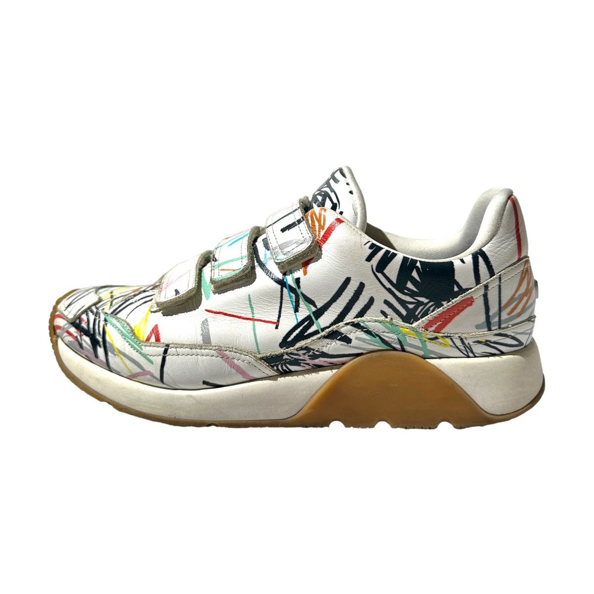 Dior × Kris Van Assche $1,500 SS15 runway Scribble velcro strap sneaker Size US 10 / EU 43 - 2 Thumbnail
