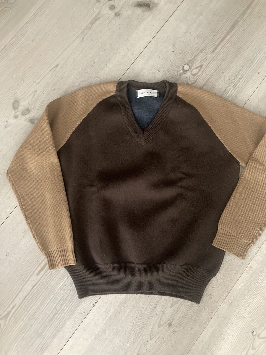 Marni Vintage Marni chunky V-neck Size US M / EU 48-50 / 2 - 1 Thumbnail