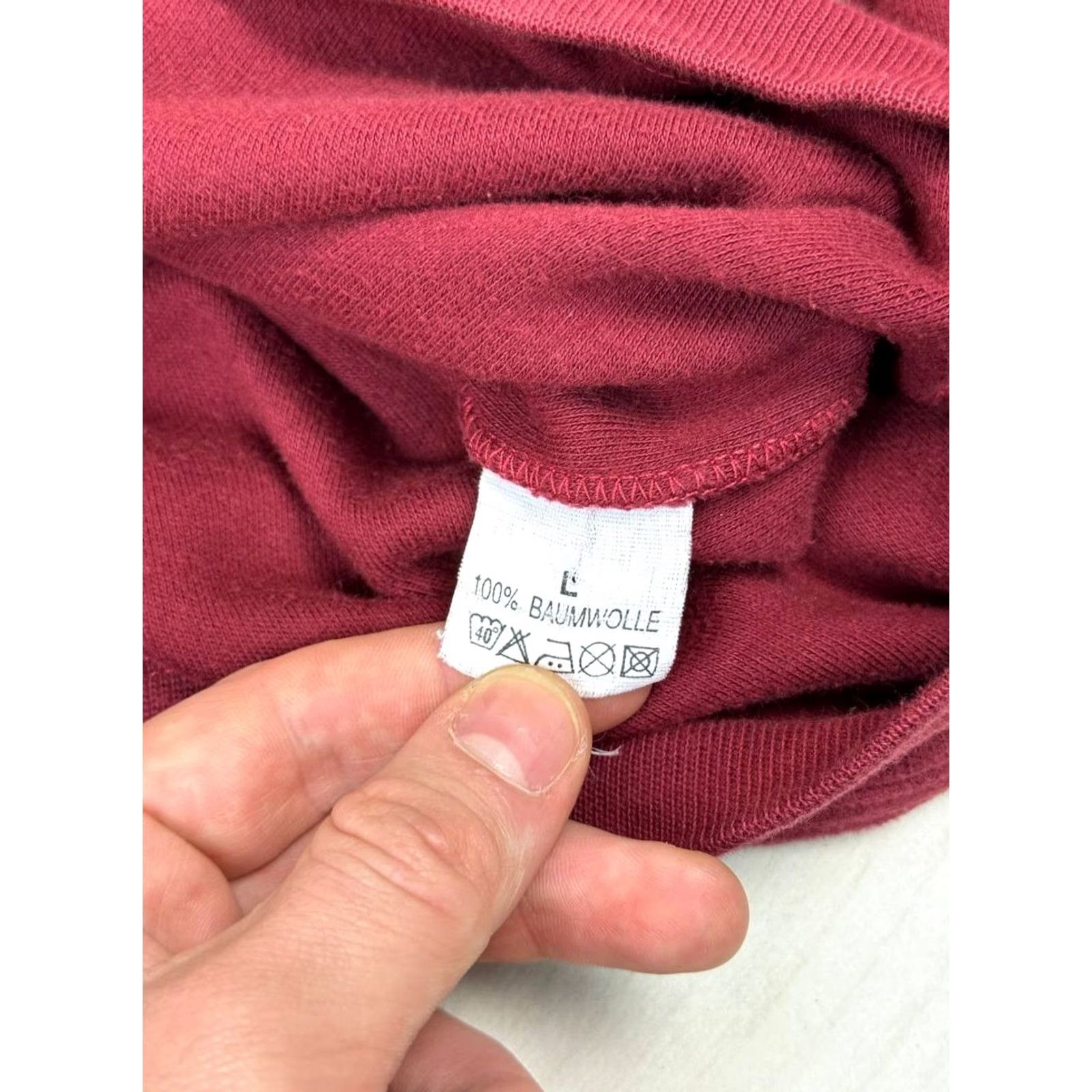Vintage VINTAGE Yves Saint Lauren Sweatshirt YSL 90s Men Size L Burgundy Red Logo Crew Neck Sweatshirt Mens Size US L / EU 52-54 / 3 - 4 Thumbnail