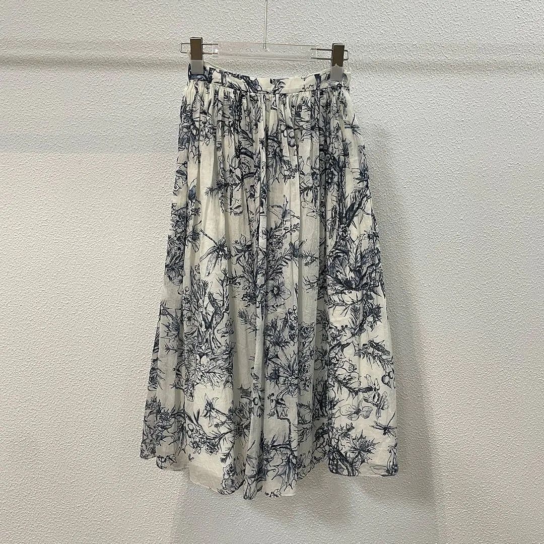 Dior Dior Toile de Jouy Midi Skirt Size 36 Size 26" / US 2 / IT 38 - 1 Thumbnail