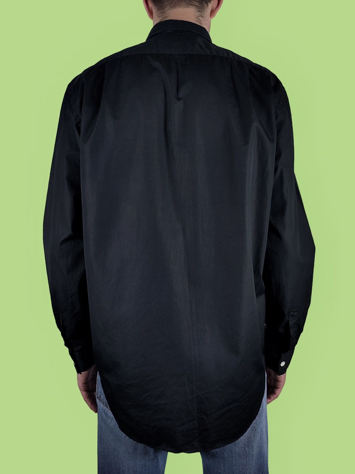 Our Legacy Our Legacy Black Oversized Pearl Long Sleeve Shirt Size US L / EU 52-54 / 3 - 4 Thumbnail