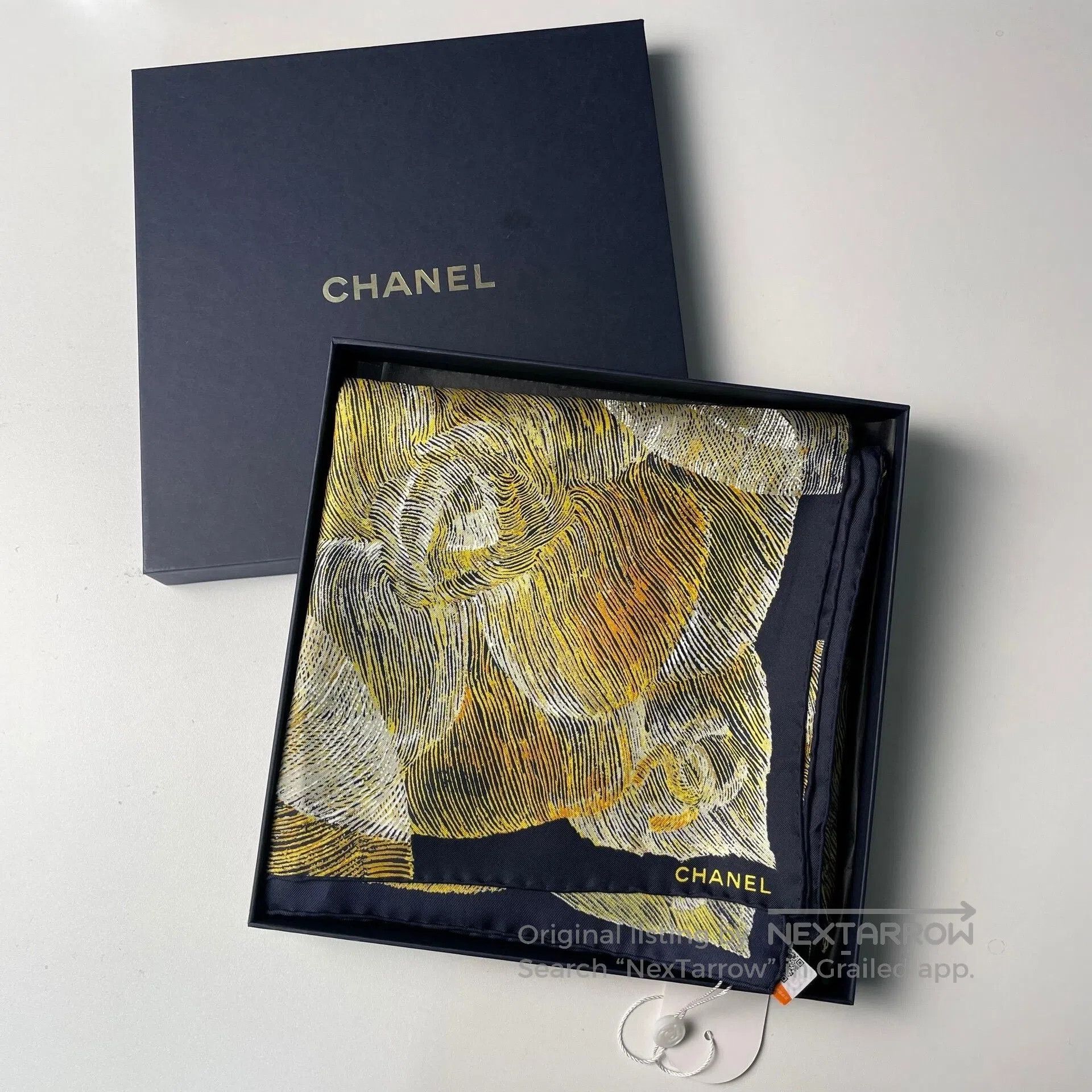 Chanel Chanel Camellia Moon Phase Silk Scarf| Size ONE SIZE - 1 Thumbnail