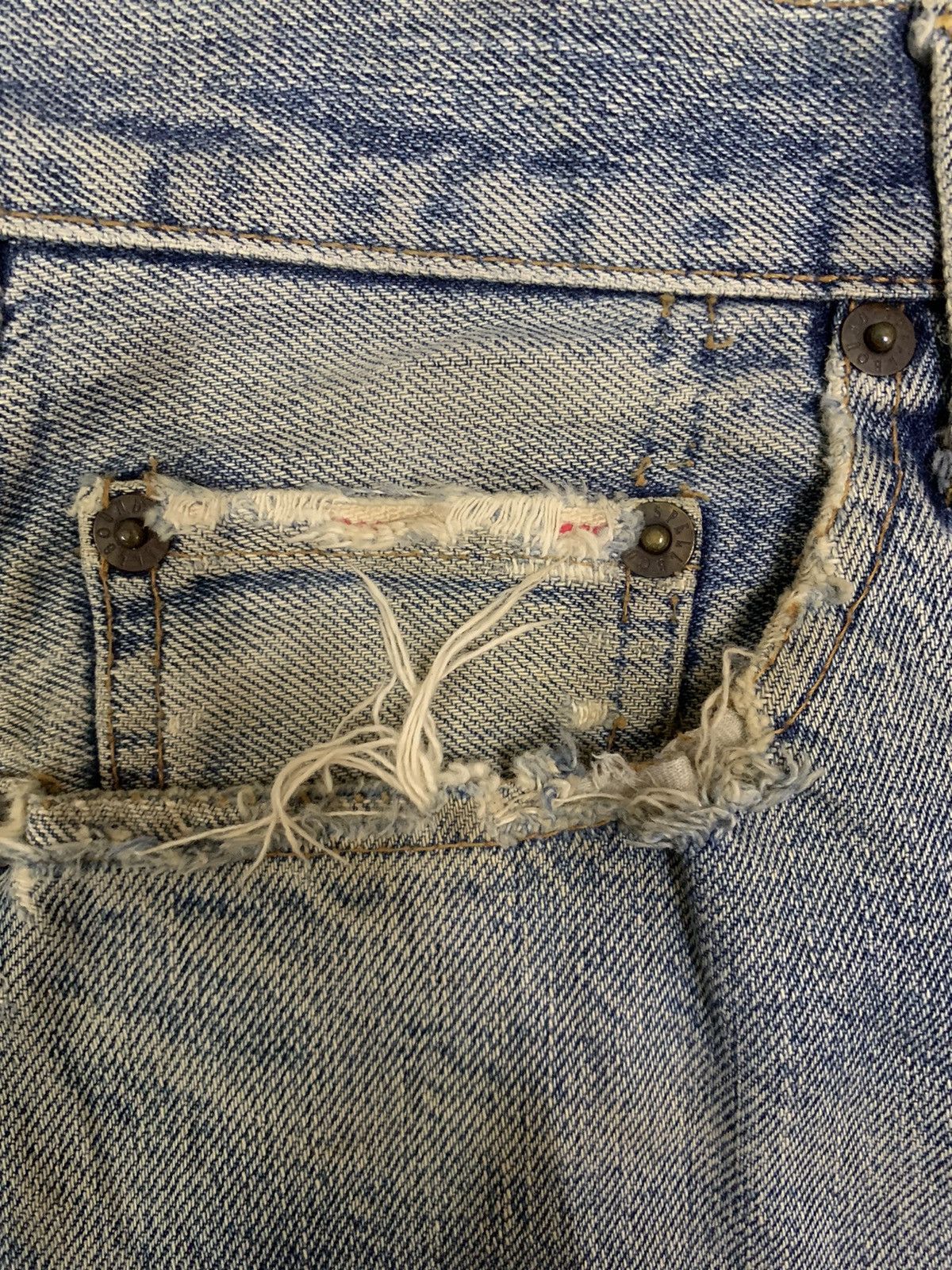 Hysteric Glamour Vintage Spellbound DMG Selvedge Patched Distressed Jeans Size US 32 / EU 48 - 6 Thumbnail