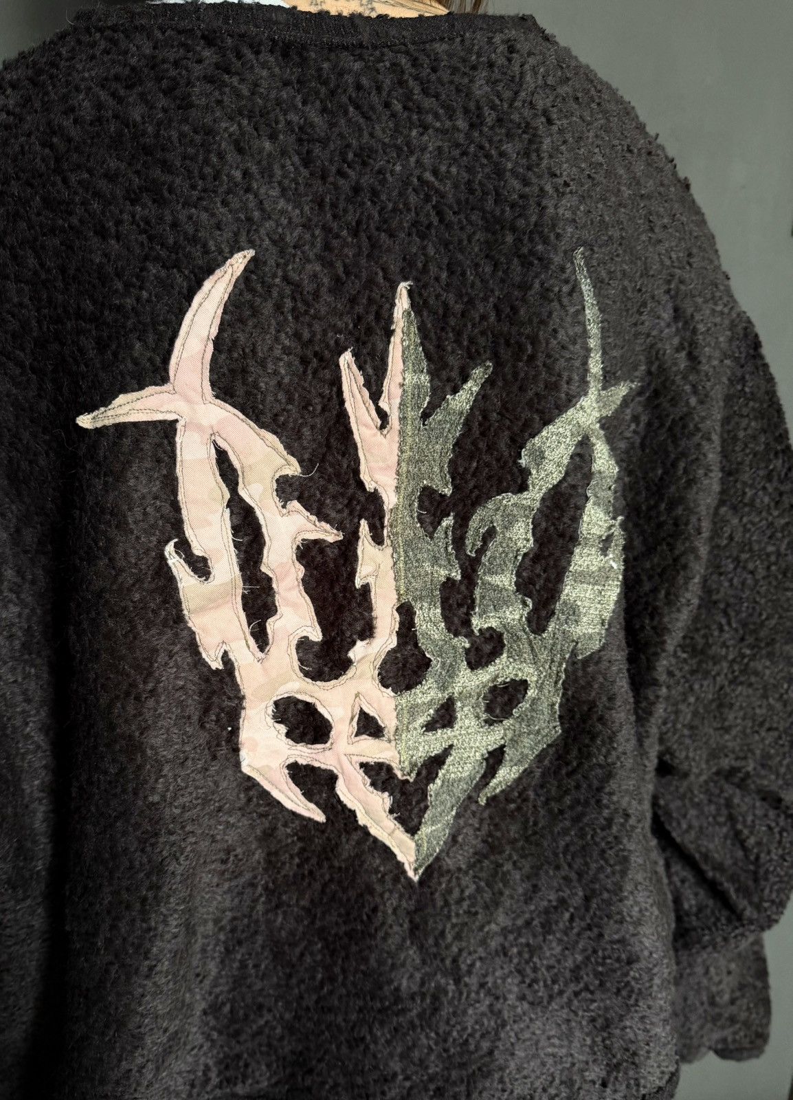 Handmade avant-garde sweatshirt Ukraine Size US XL / EU 56 / 4 - 5 Thumbnail