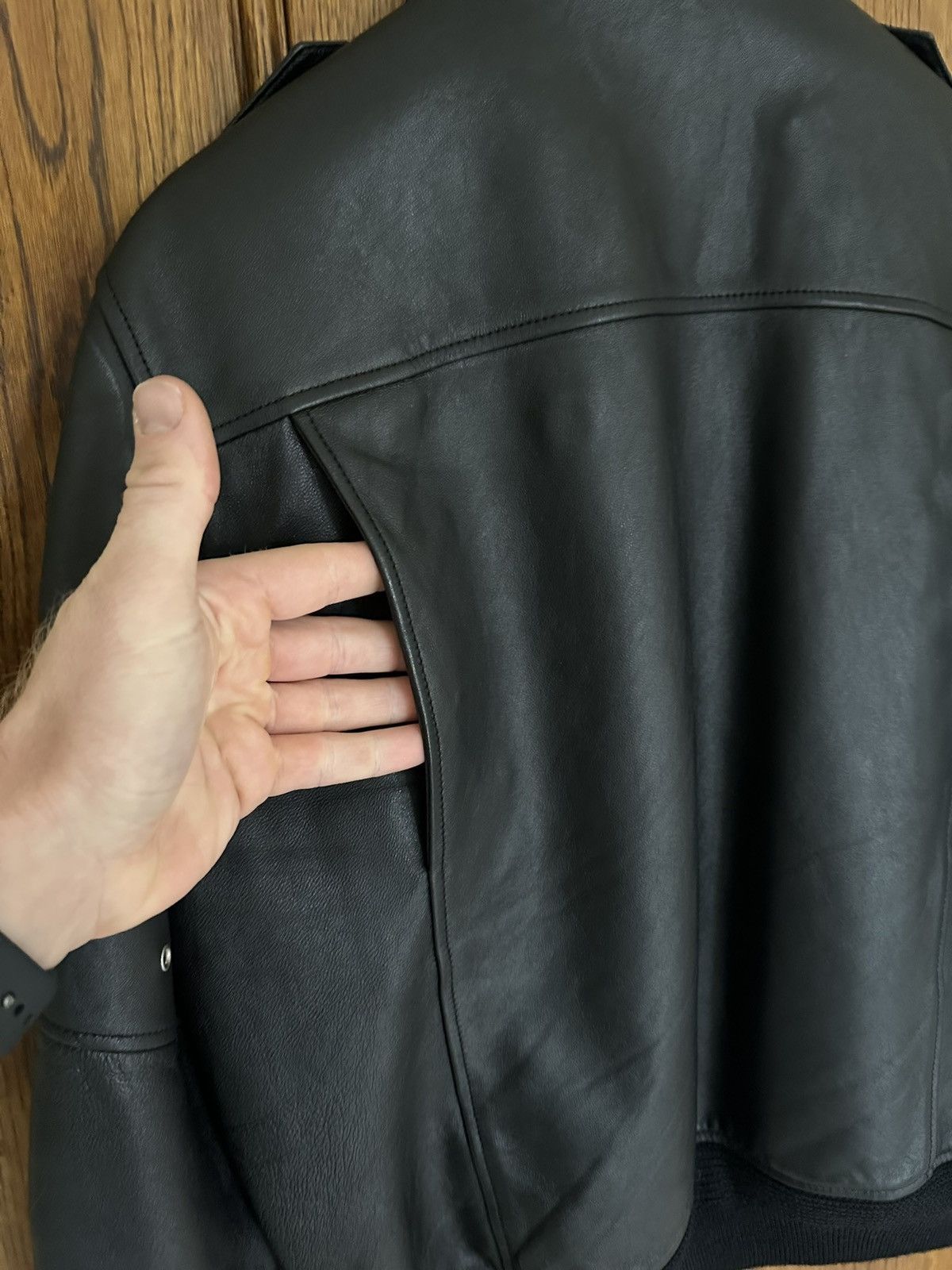 Saint Laurent Paris FW15 Saint Laurent aviator leather jacket 52 Hedi grail Size US L / EU 52-54 / 3 - 17 Thumbnail
