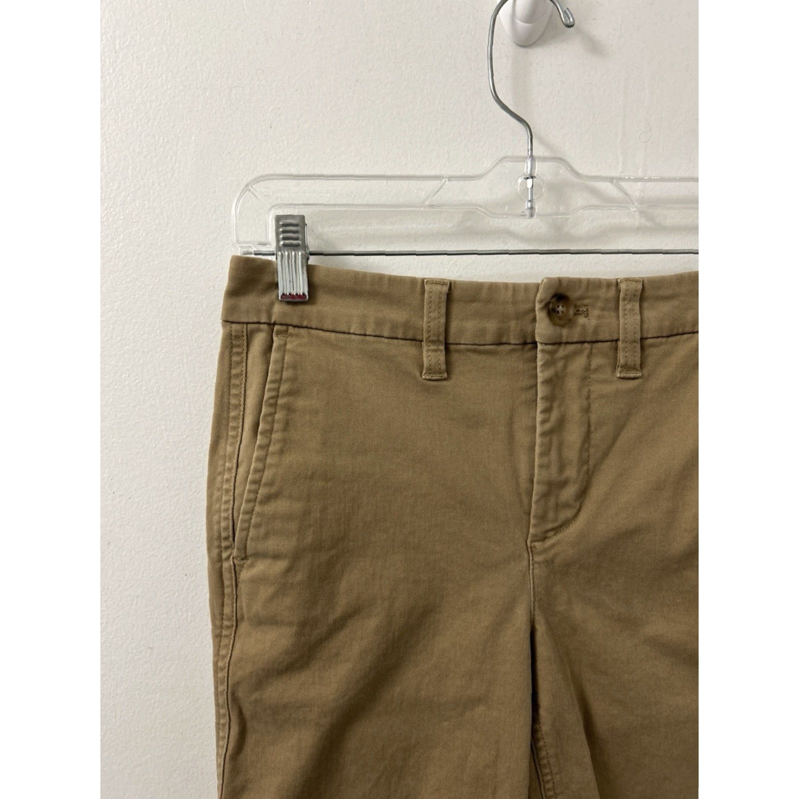 J.Crew VINTAGE? No — J. Crew Pants Womens 00 28x27 Tan Khaki High Rise Girlfriend Chino YKK Size 24" / US 00 / IT 34 - 4 Thumbnail