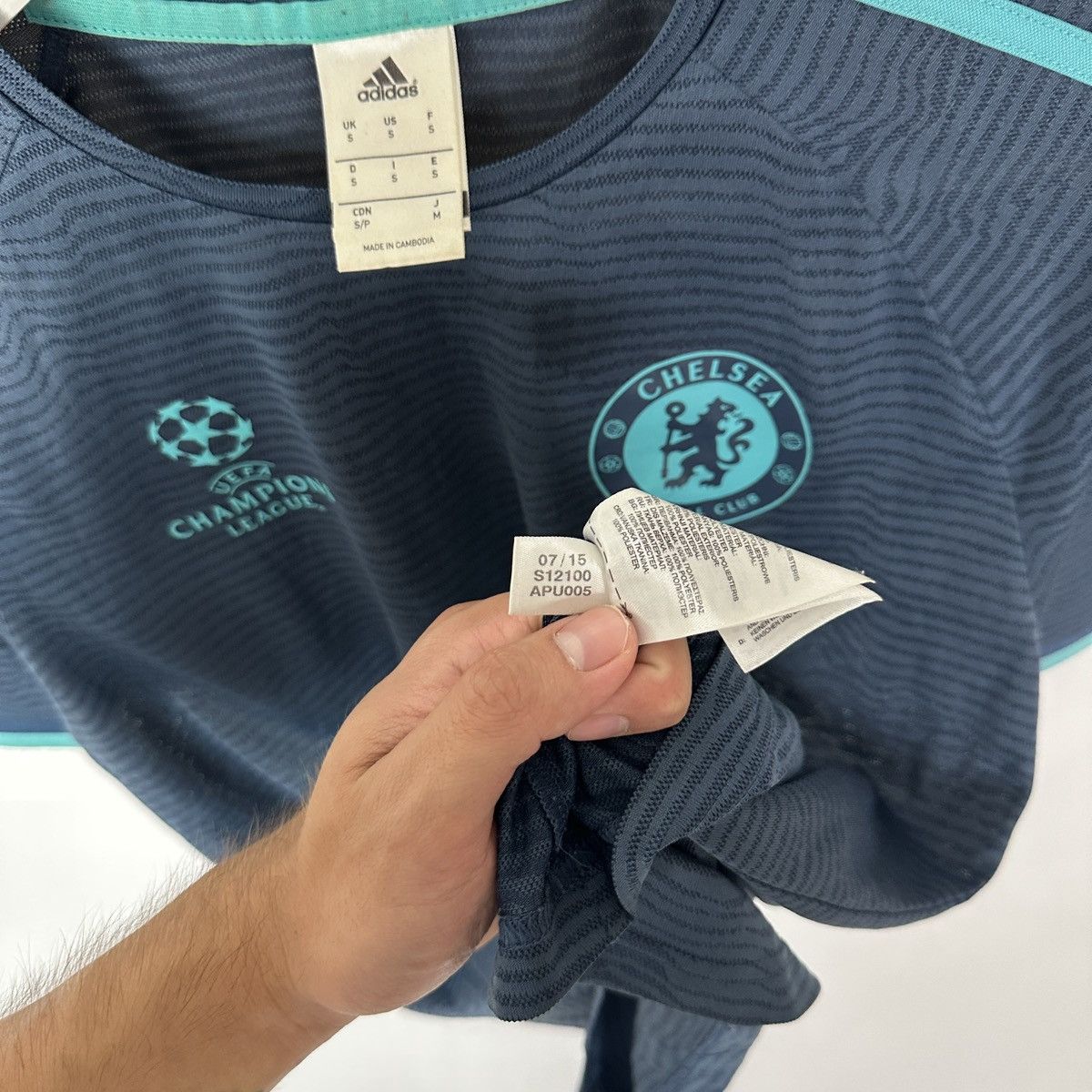Chelsea Soccer Chelsea 2015 15/16 UEFA ChampionsLeague Jersey rare y2k hype Size US S / EU 44-46 / 1 - 7 Thumbnail