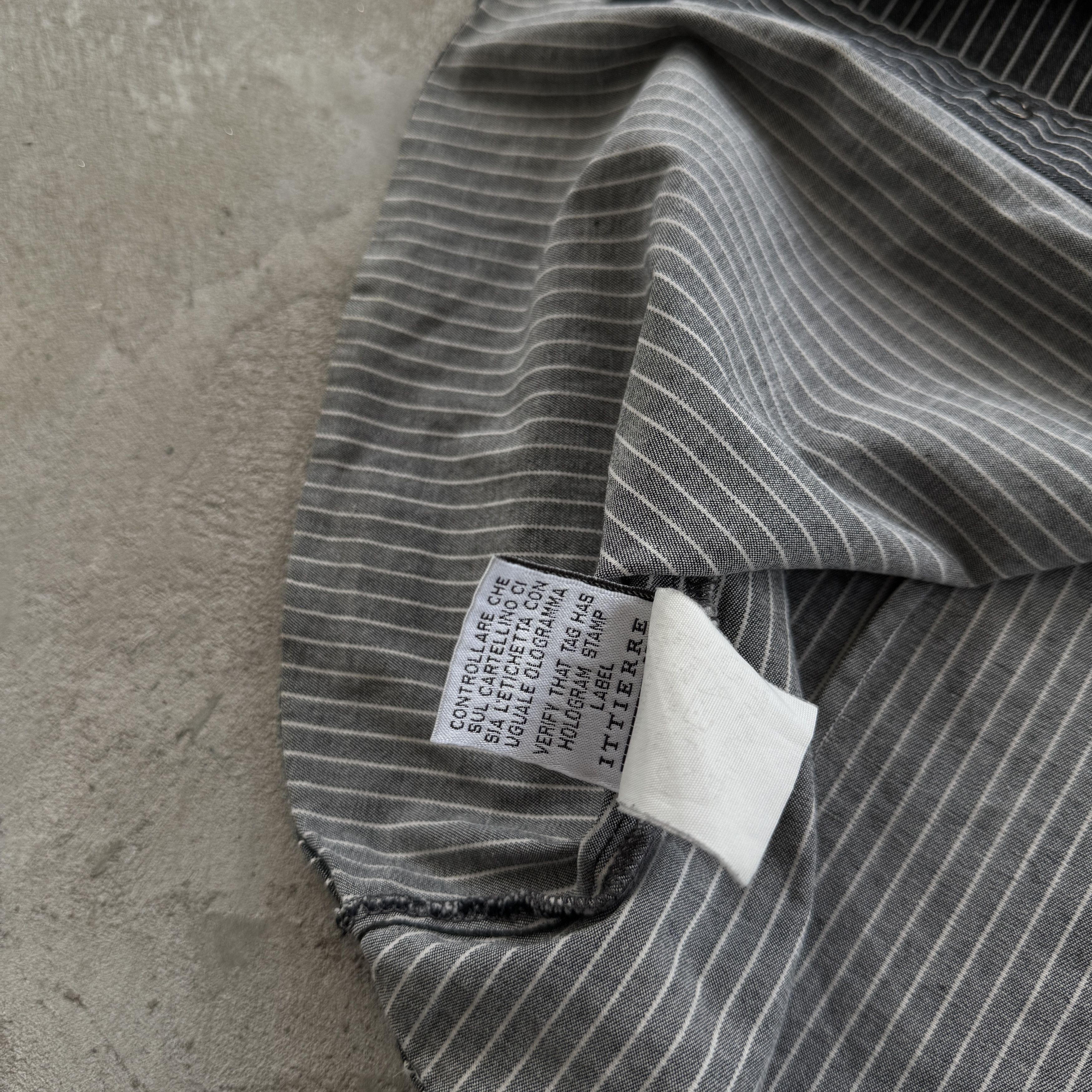 Versace Vintage 90s Versace Jeans Couture Striped Button Ups Shirt Size US XL / EU 56 / 4 - 7 Thumbnail