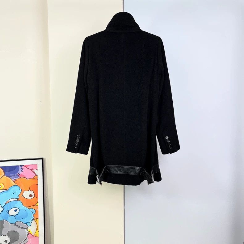 Max Mara Max Mara Black Alpaca Coat Size L / US 10 / IT 46 - 2 Thumbnail