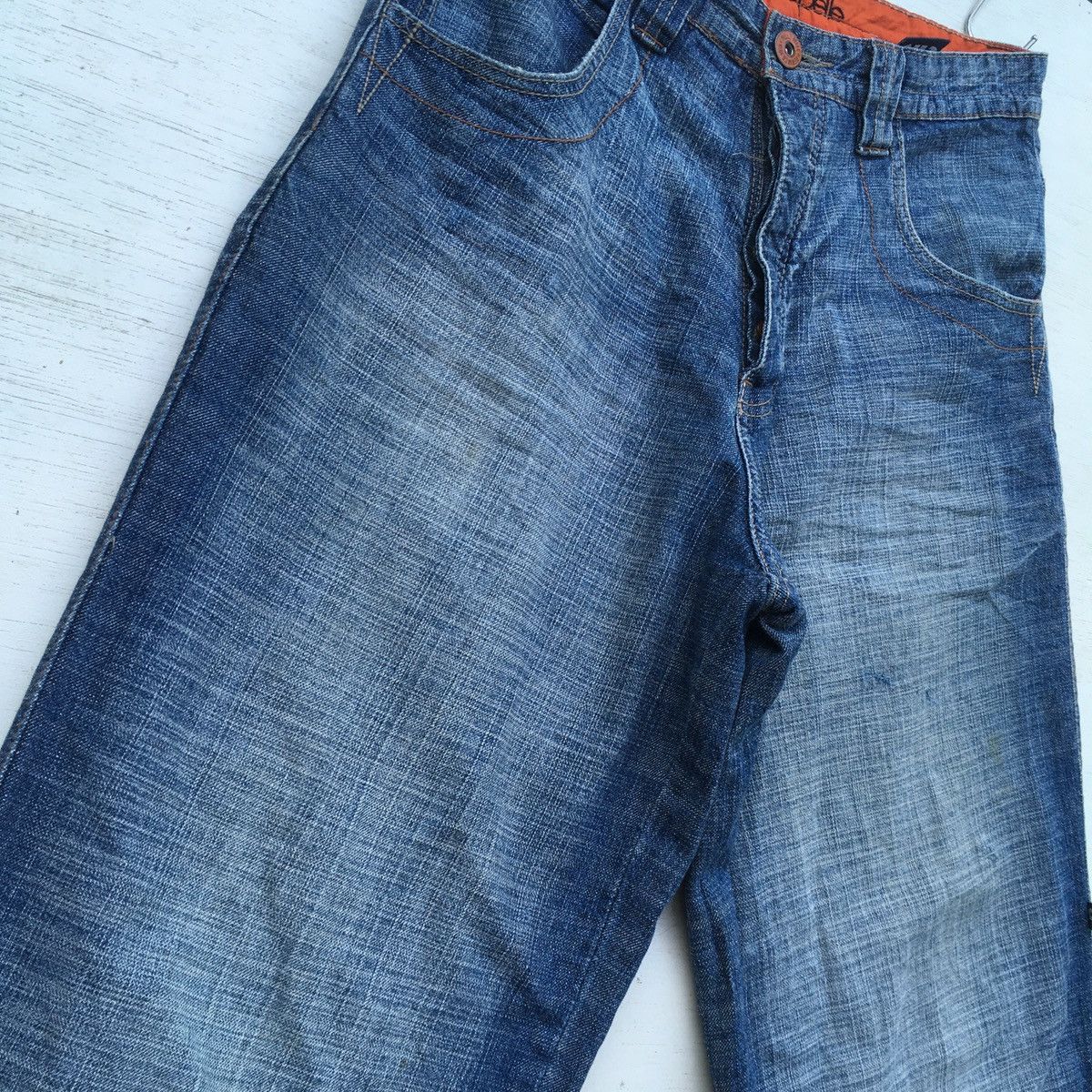 Marc Buchanan Crazy Y2K Vintage Pelle Pelle Jeans Baggy String Leg Size US 32 / EU 48 - 9 Thumbnail