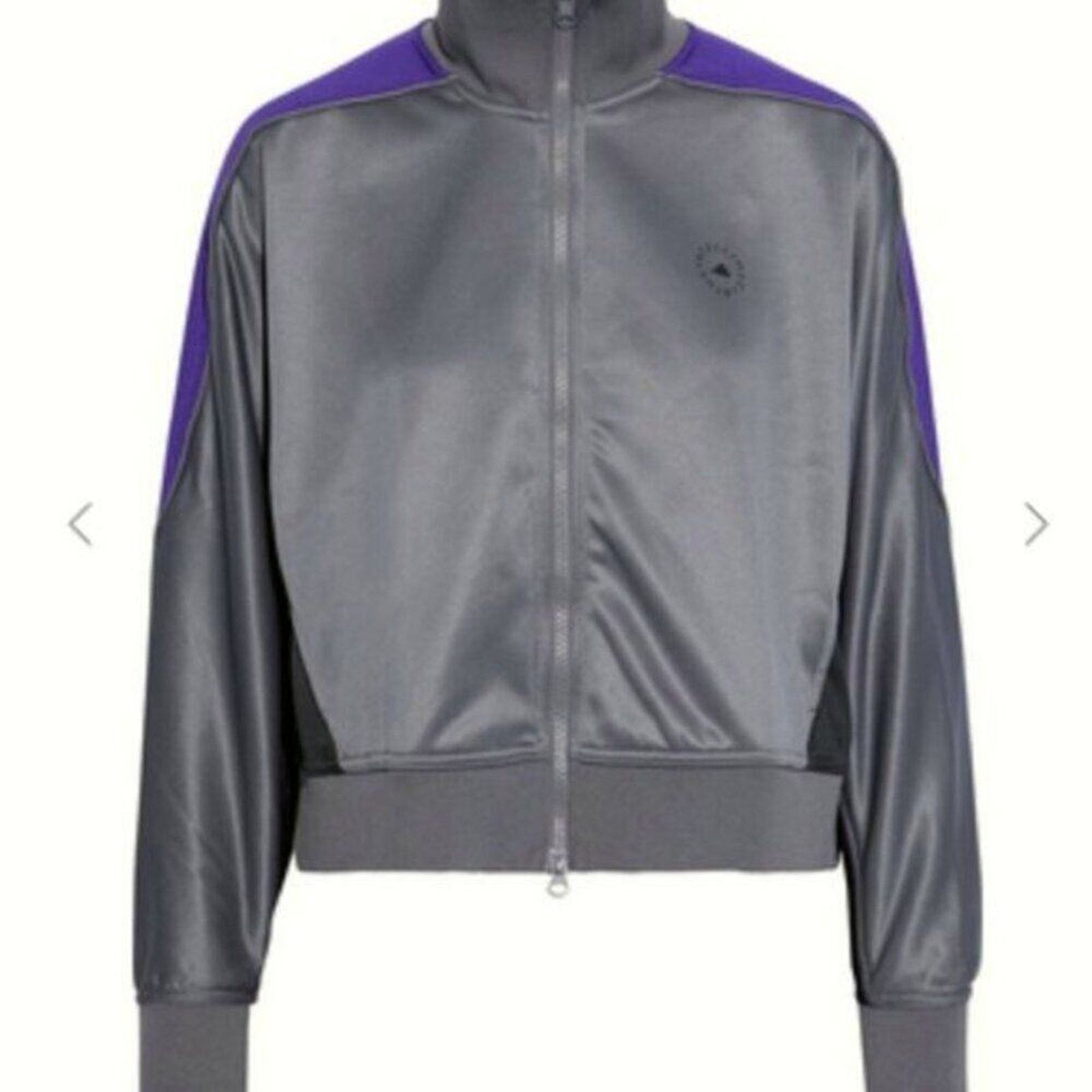 Adidas × Stella McCartney Adidas by Stella McCartney Printed fleece track jacket grey Size M / US 6-8 / IT 42-44 - 1 Thumbnail
